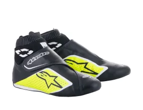 ALPINESTARS 2716022_158_12 SUPERMONO V2 Racing shoes, FIA 8856-2018, black/yellow fluo/white, Size 45,5