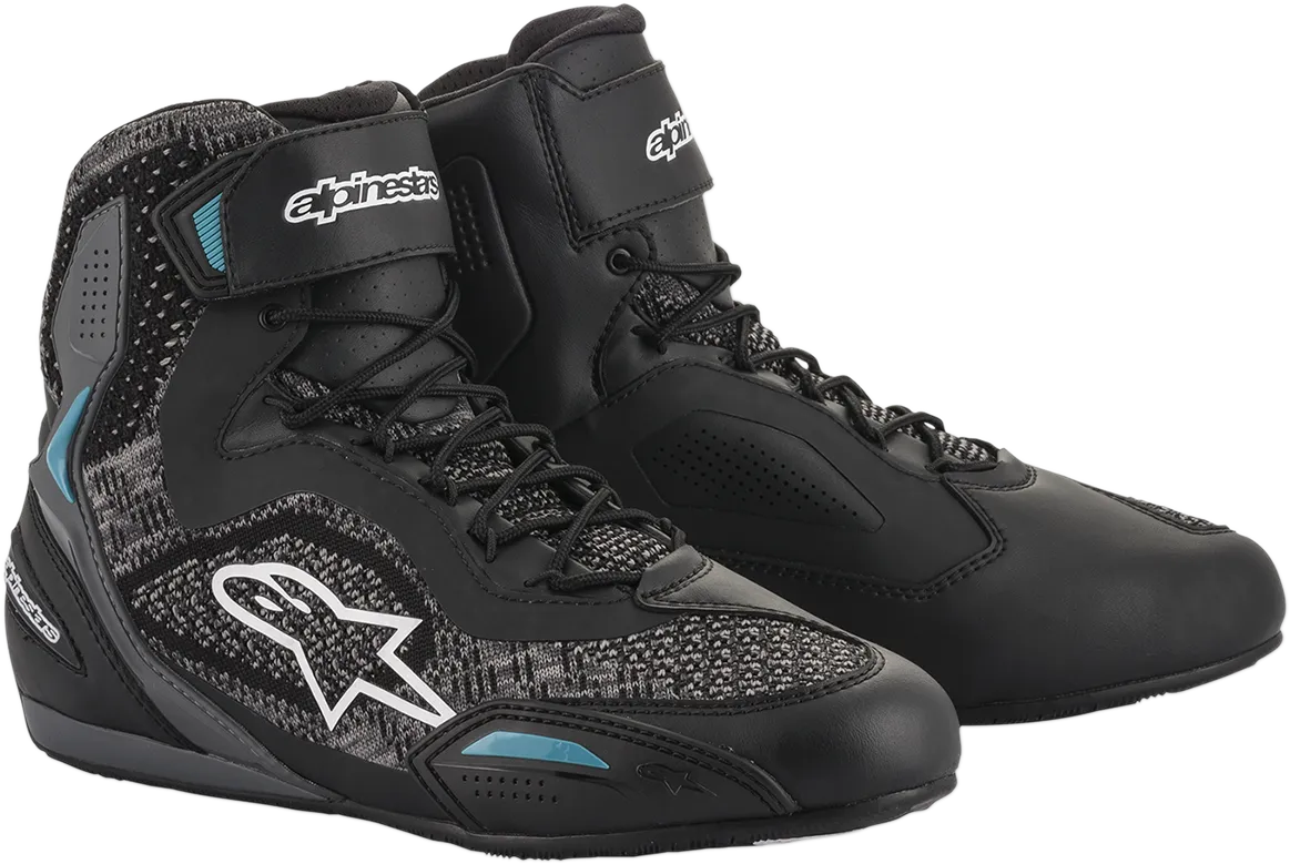 ALPINESTARS Stella Faster-3 Rideknit Shoes - Black/Teal - US 7.5 251052011707.5