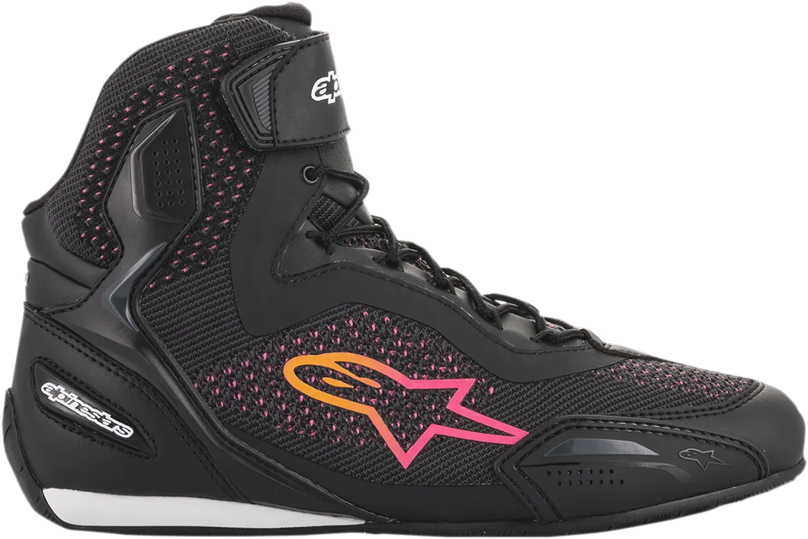 ALPINESTARS Stella Faster-3 Rideknit Shoes - Black/Yellow/Pink - US 8 251052014398