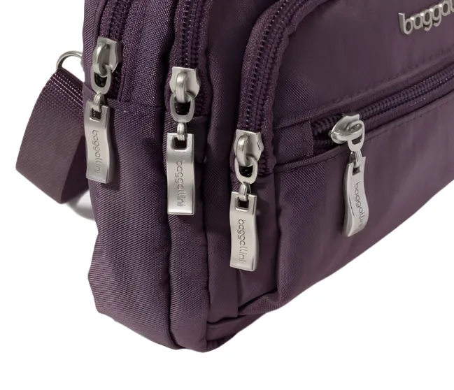 Baggallini Women's Triple Zip Bag - Misty Purple