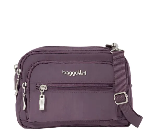 Baggallini Women's Triple Zip Bag - Misty Purple