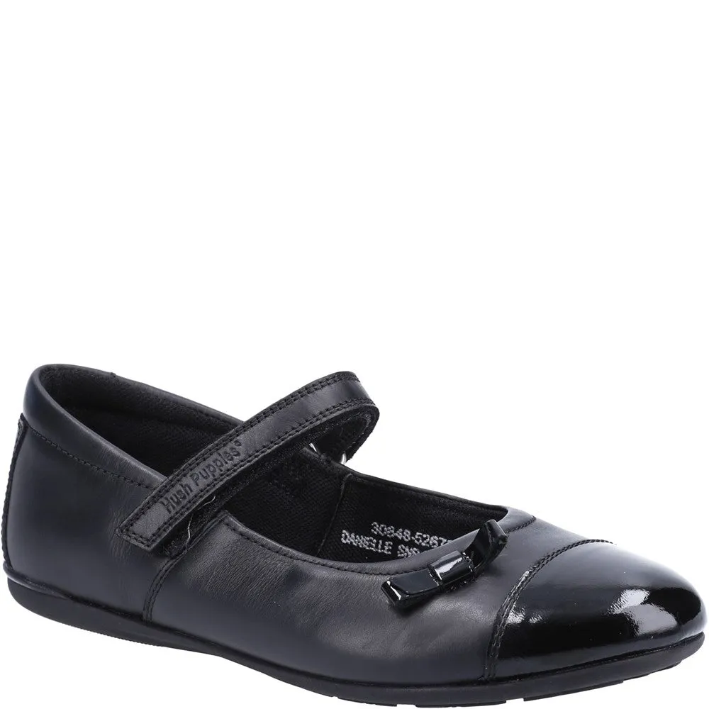 Black Danielle Senior School Shoes