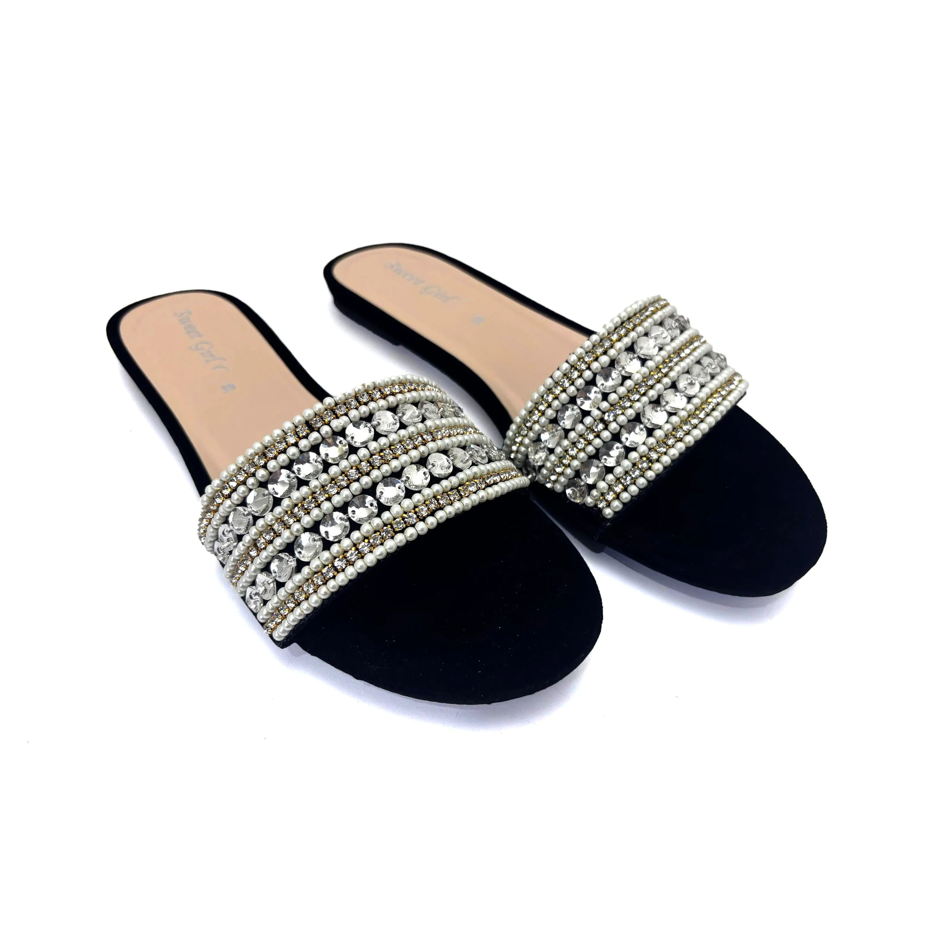 Black Fancy Slipper