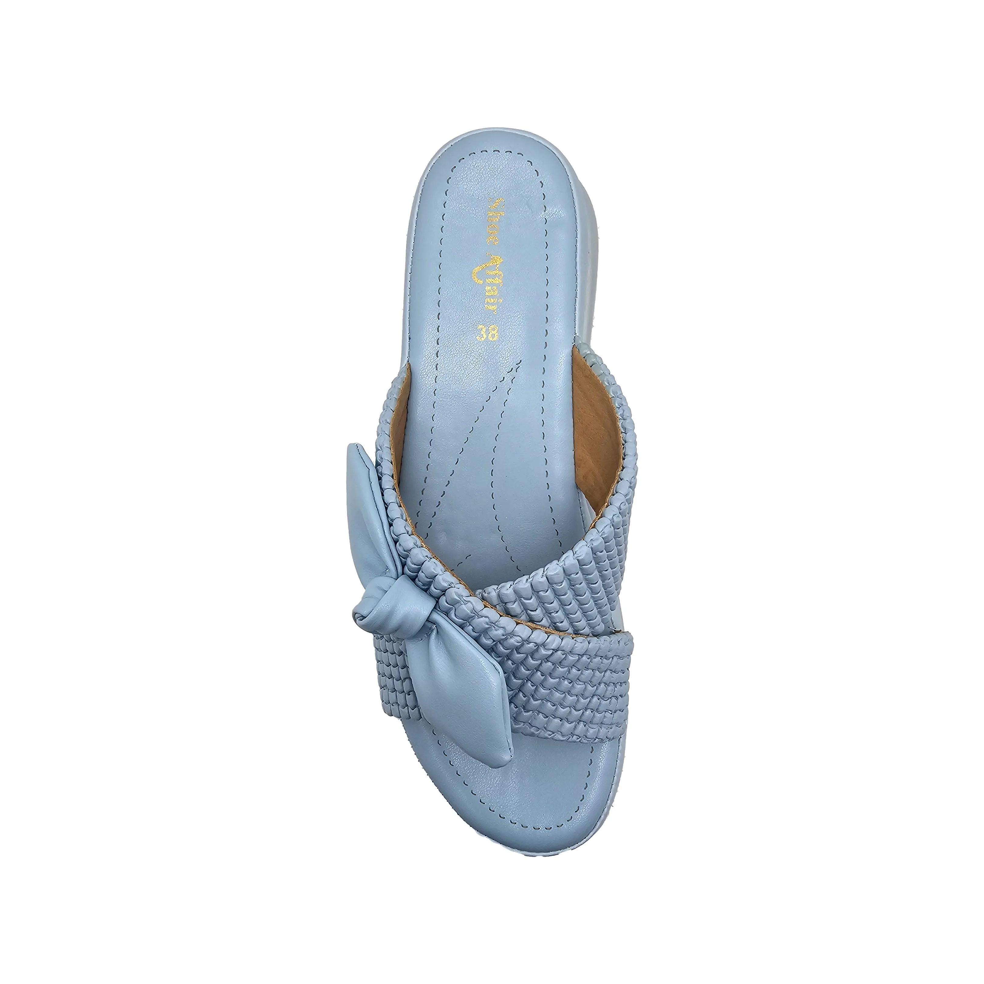 Blue Pu Slipper