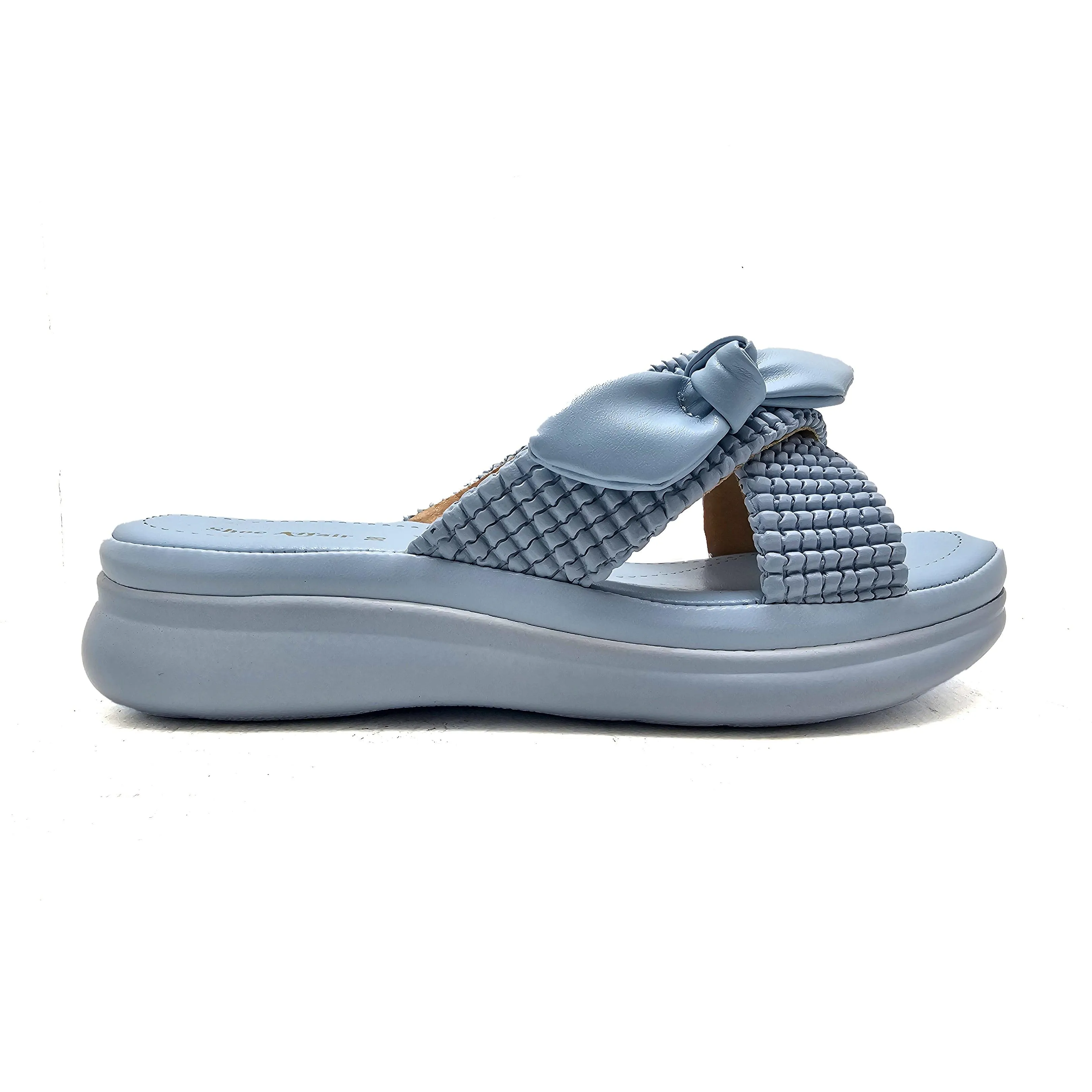 Blue Pu Slipper