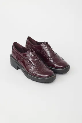 Burgundy Patent Leather Brogue