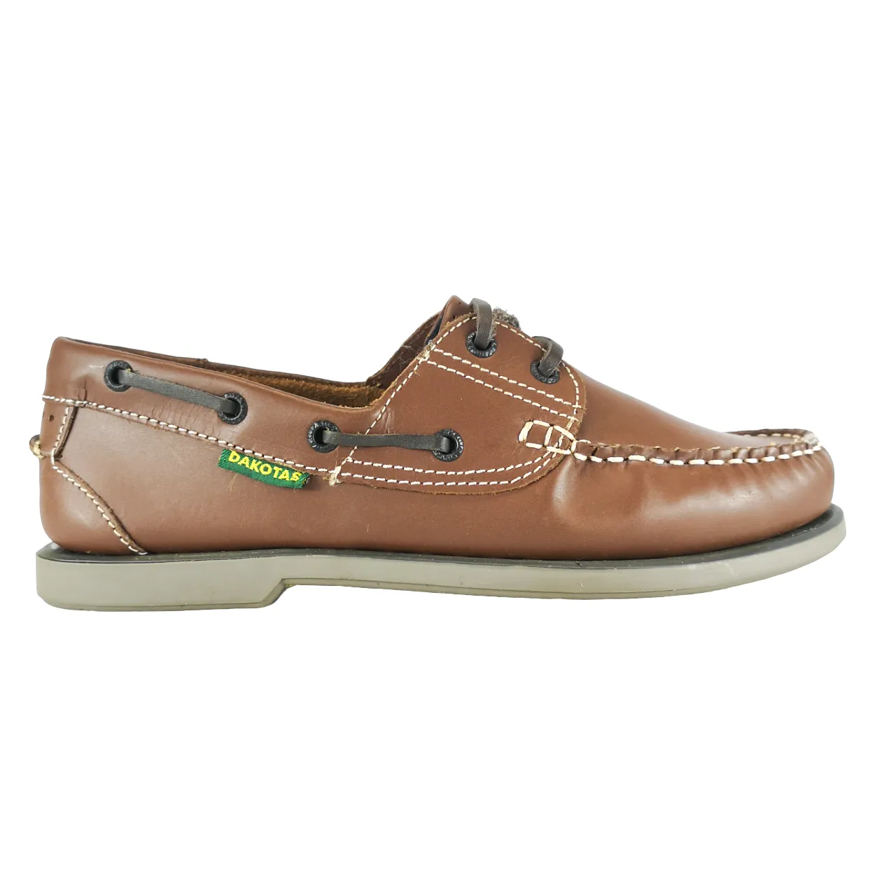 Dakotas Leather Tan Brown Dockside Shoe