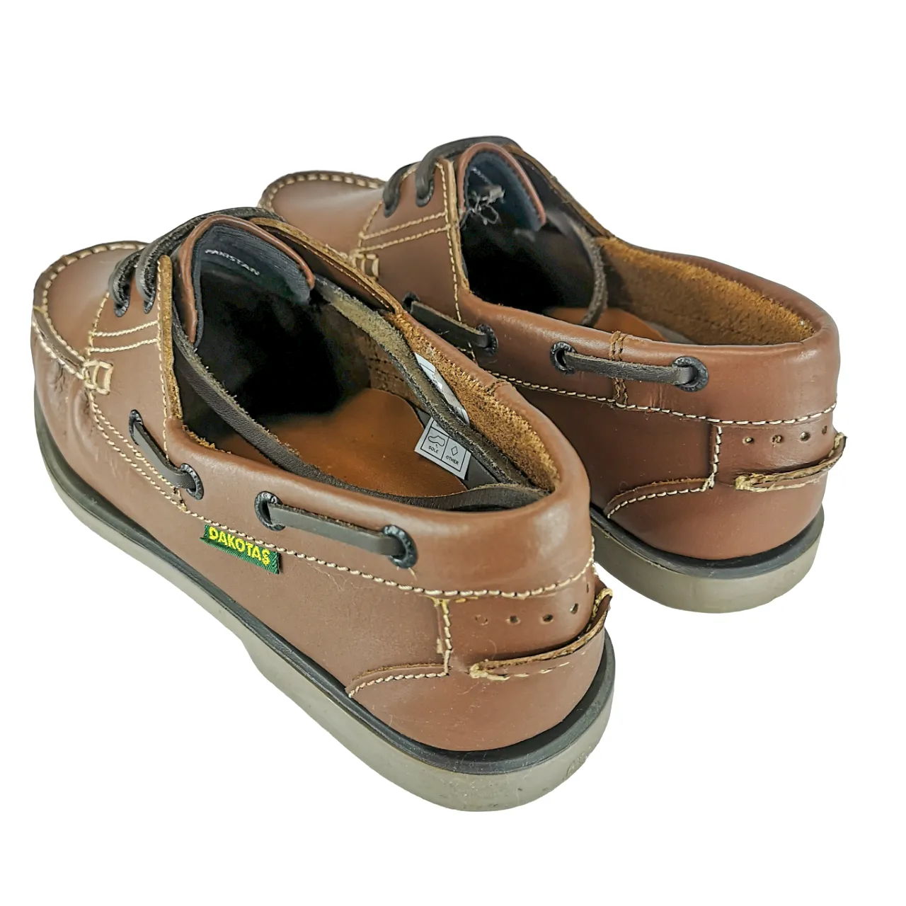 Dakotas Leather Tan Brown Dockside Shoe