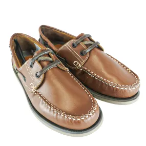 Dakotas Leather Tan Brown Dockside Shoe