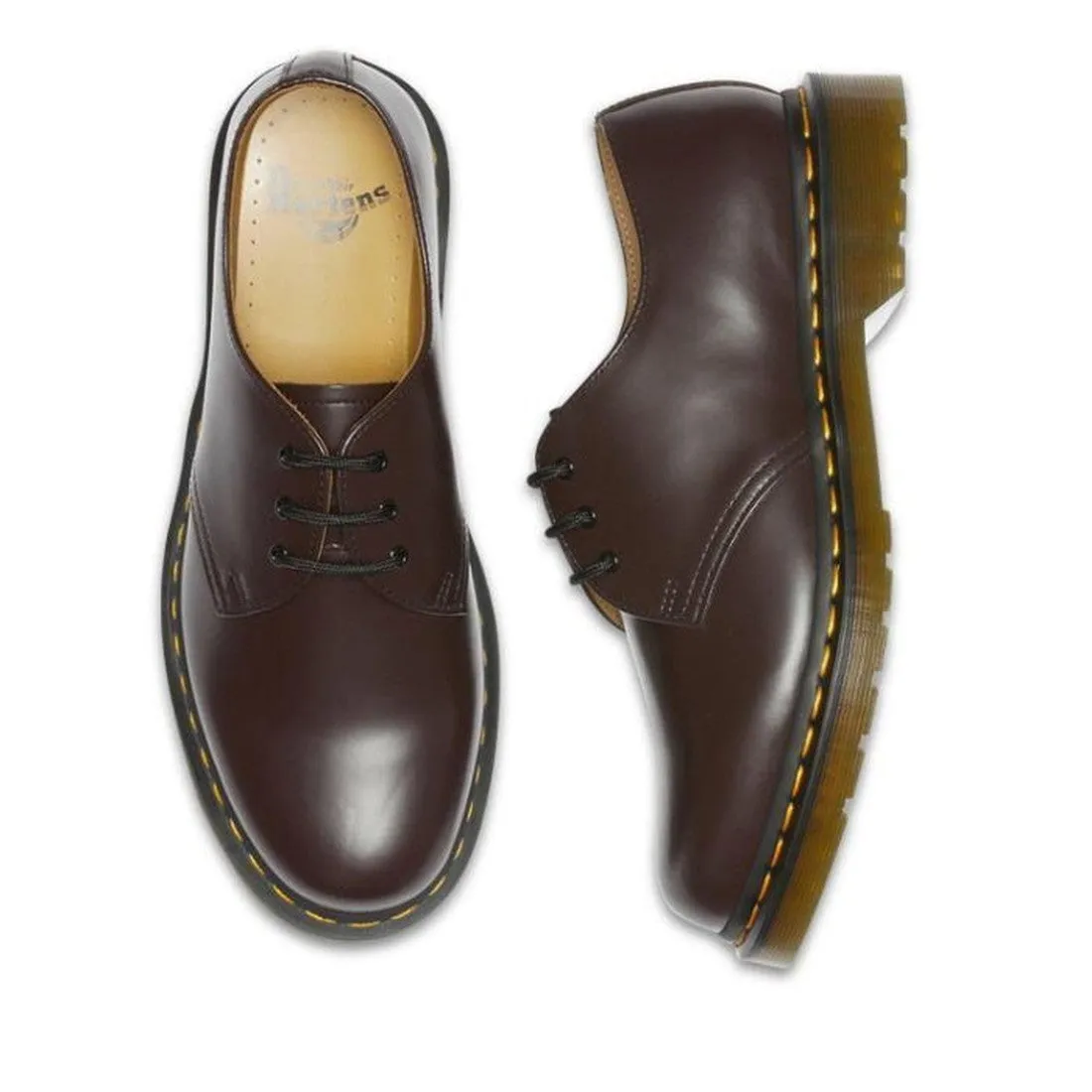 Dr Martens- 1461  Burgundy Red Smooth Leather Oxford Shoe