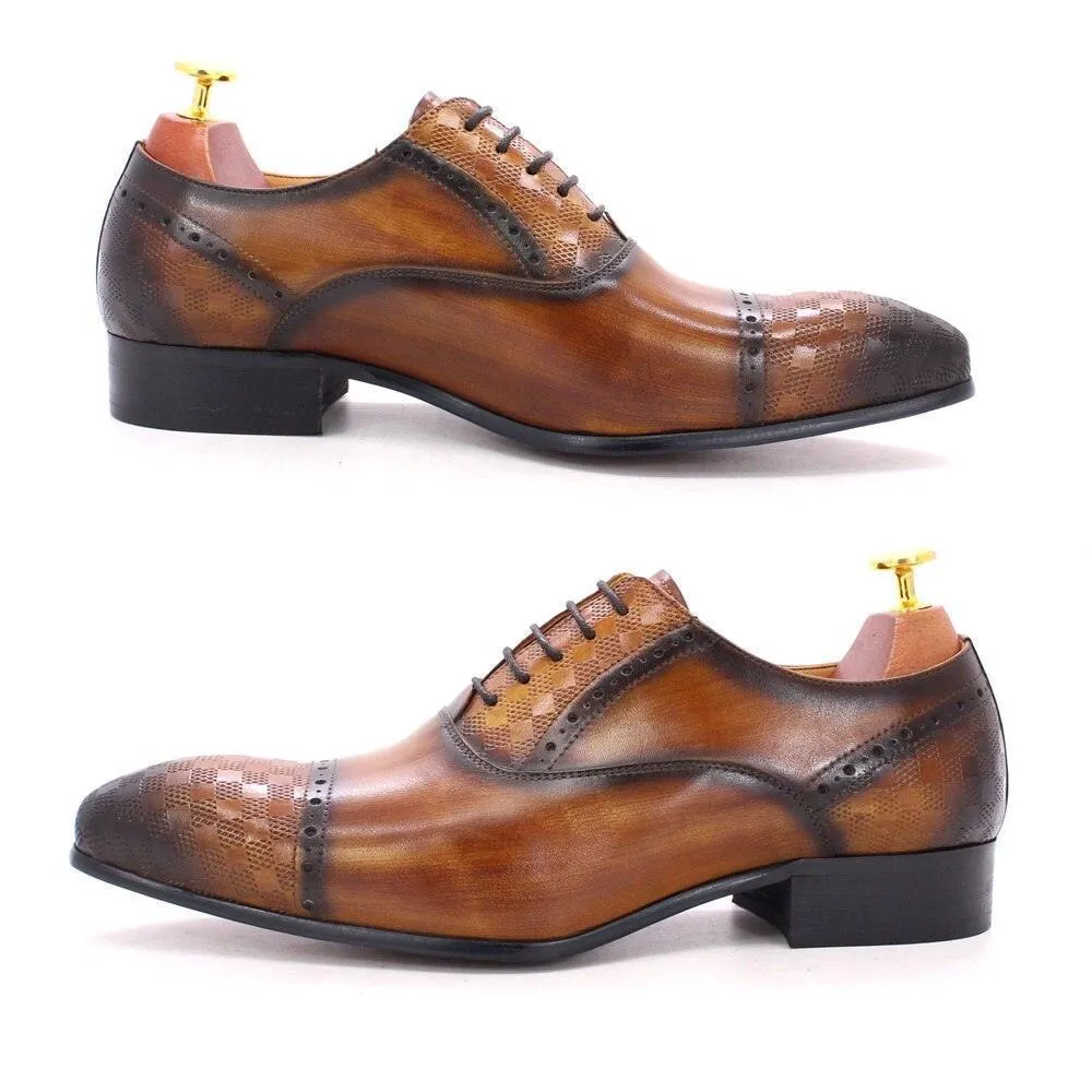 Dress Shoes -  Fitch Leather Lace-Up Men Shoes