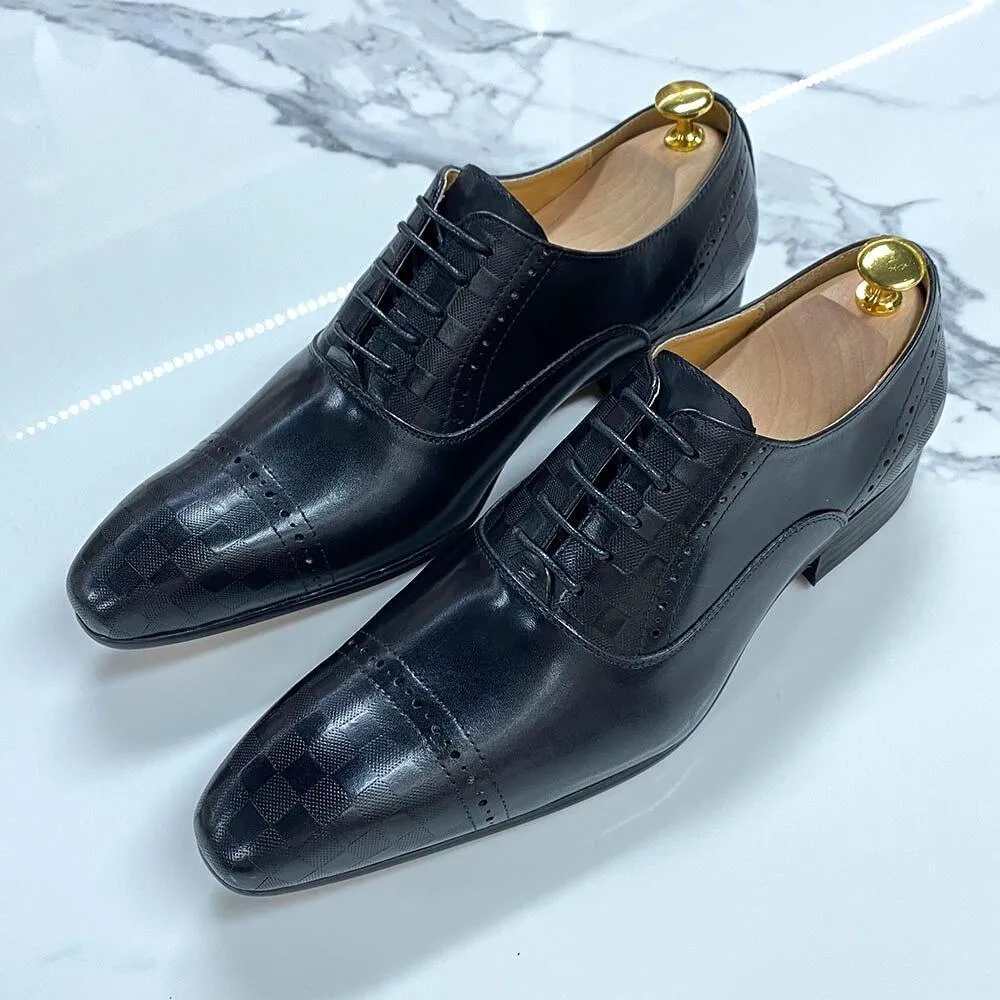 Dress Shoes -  Fitch Leather Lace-Up Men Shoes