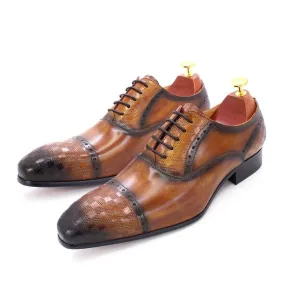 Dress Shoes -  Fitch Leather Lace-Up Men Shoes