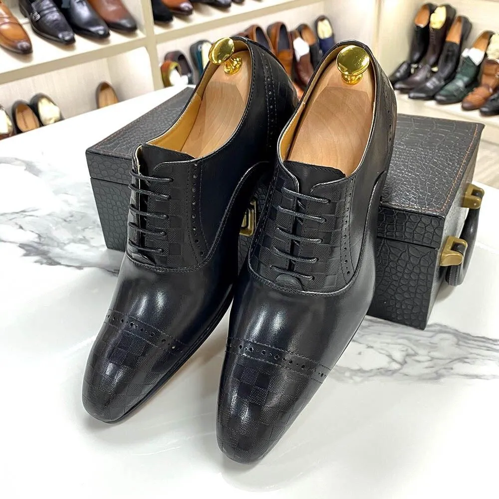 Dress Shoes -  Fitch Leather Lace-Up Men Shoes