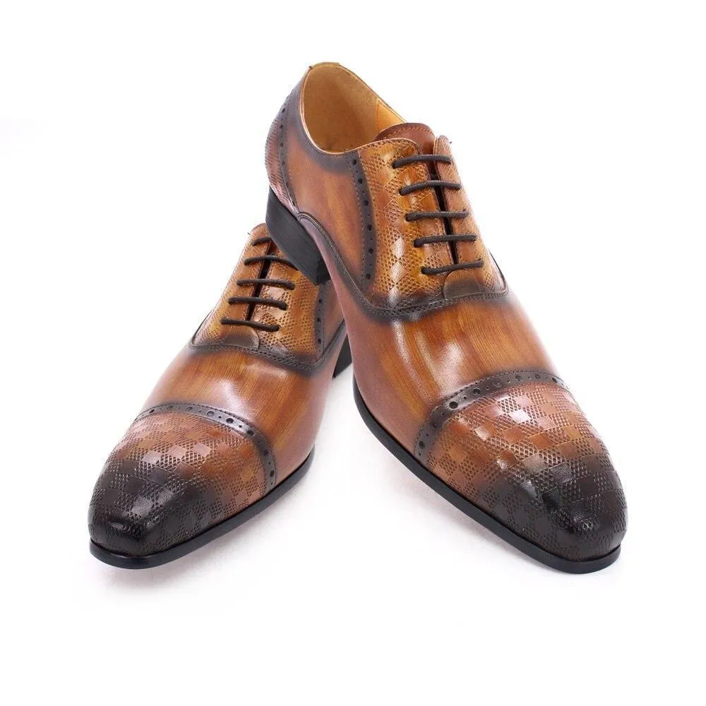 Dress Shoes -  Fitch Leather Lace-Up Men Shoes