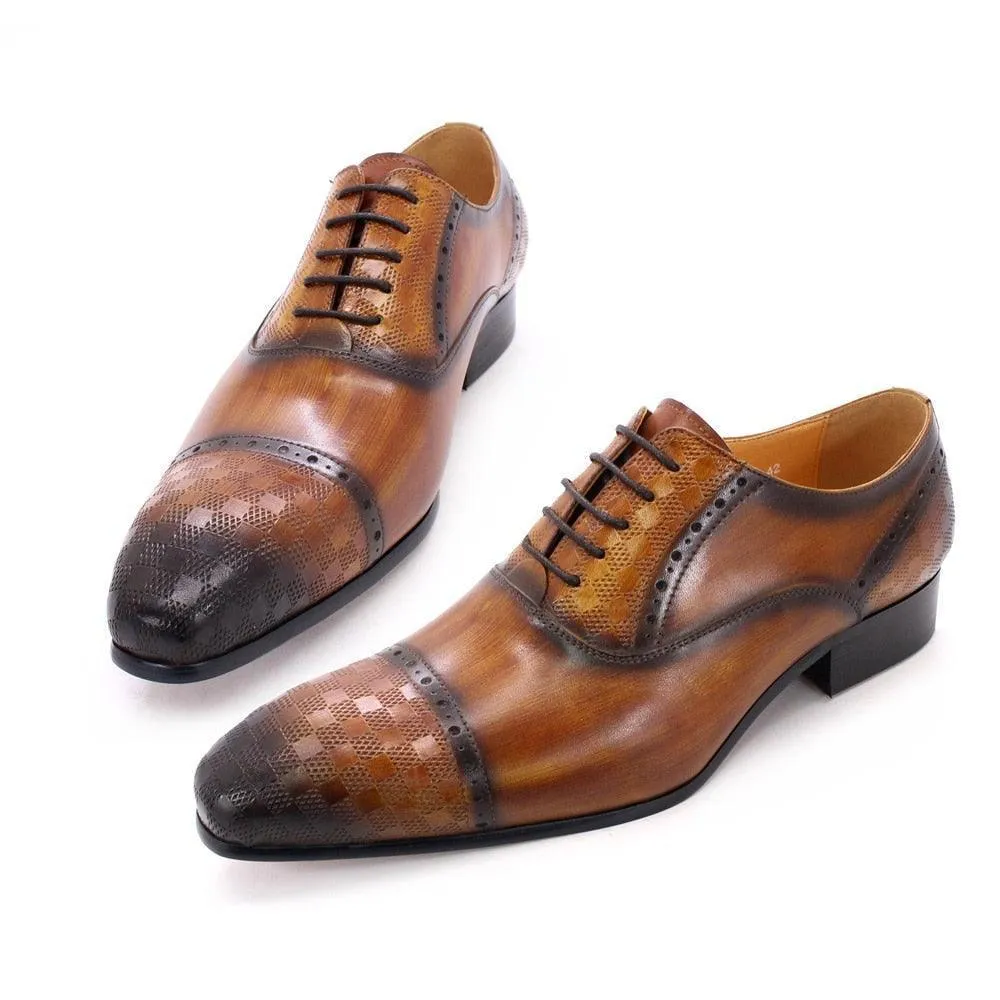 Dress Shoes -  Fitch Leather Lace-Up Men Shoes