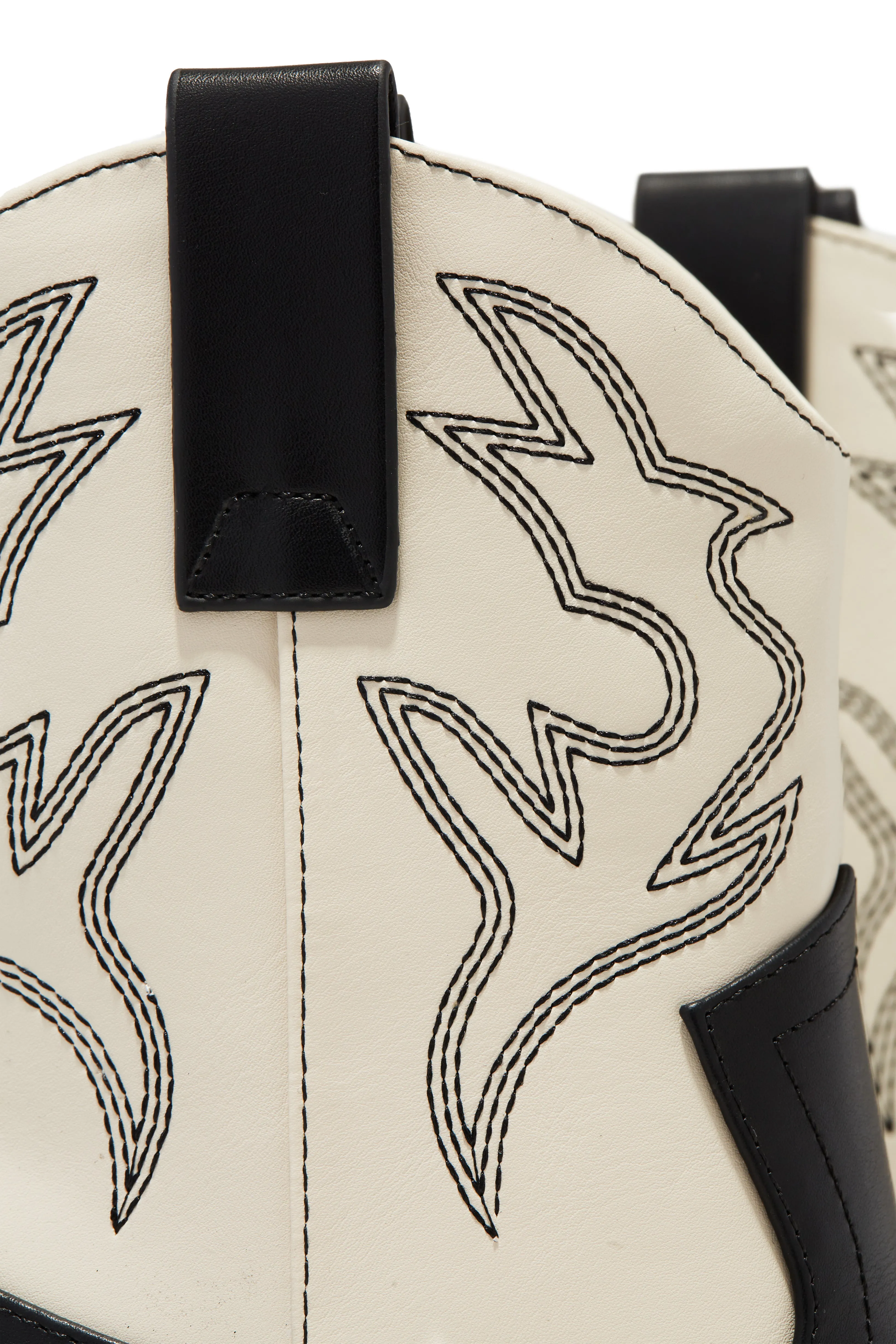 Festival Playlist Cowgirl Boots - Cream Black