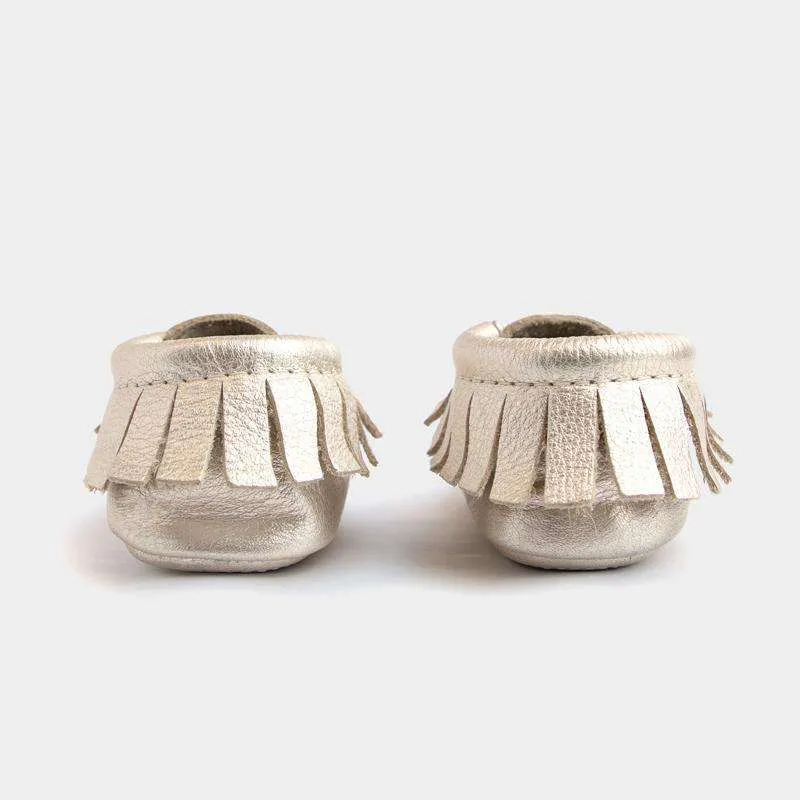 Freshly Picked | Mini Sole Moccs ~ Platinum Gold