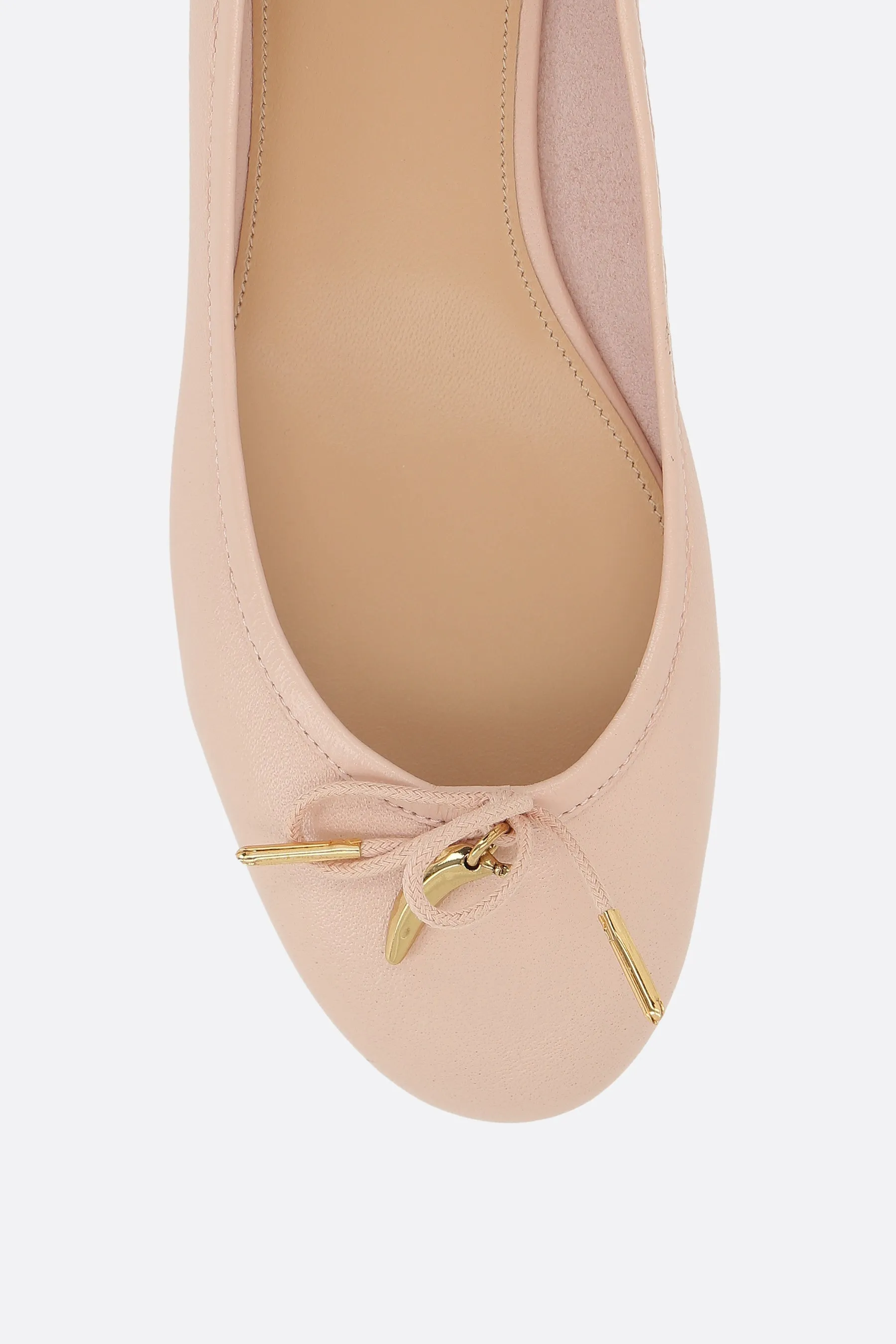 Iris Glossy Leather Ballerinas