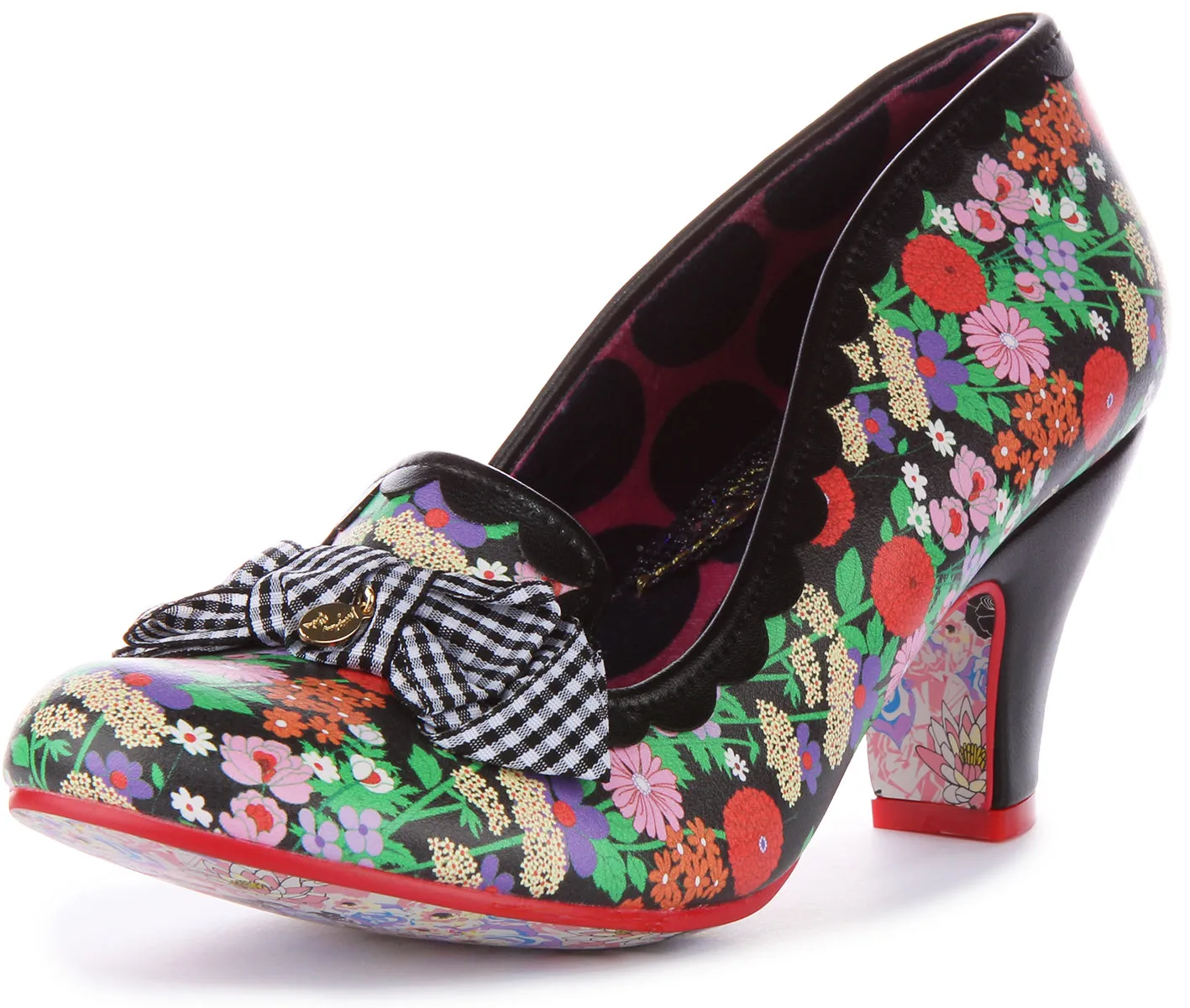 Irregular Choice Kanjanka In Black Flower For Women