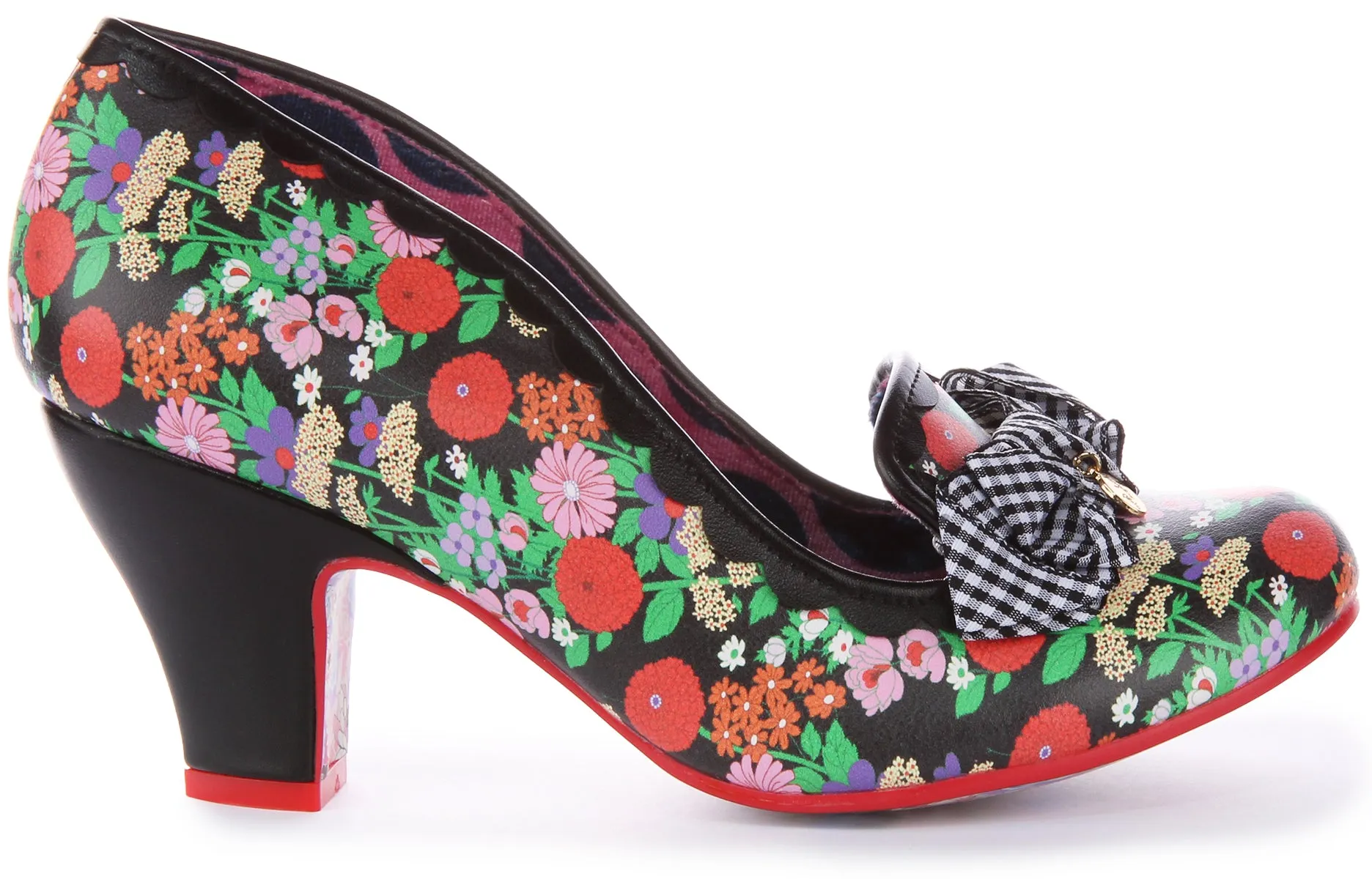 Irregular Choice Kanjanka In Black Flower For Women