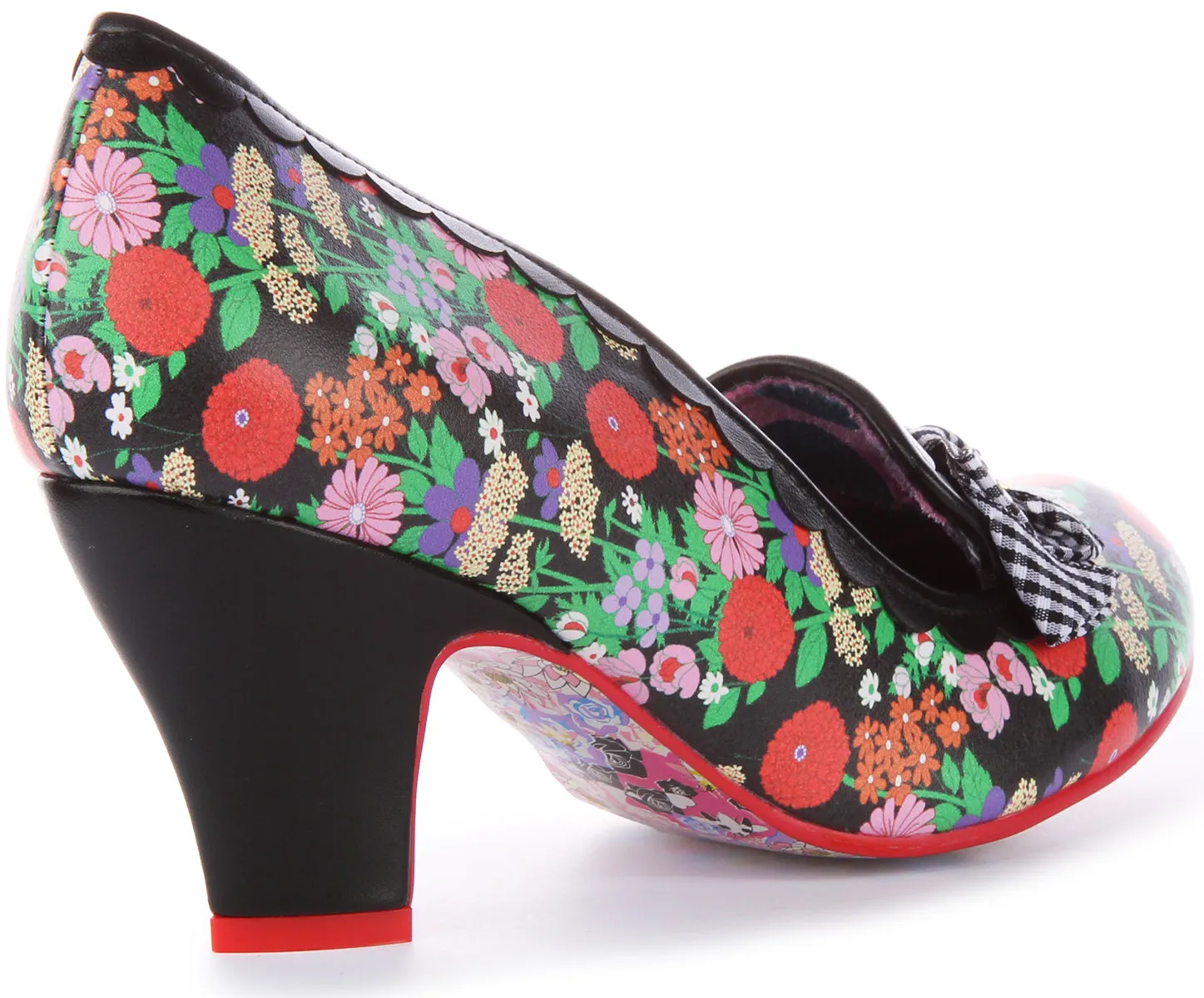 Irregular Choice Kanjanka In Black Flower For Women