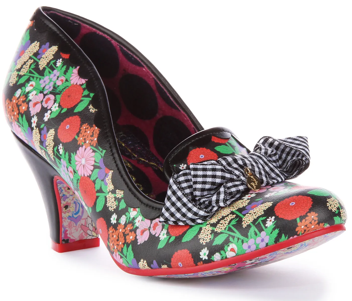 Irregular Choice Kanjanka In Black Flower For Women