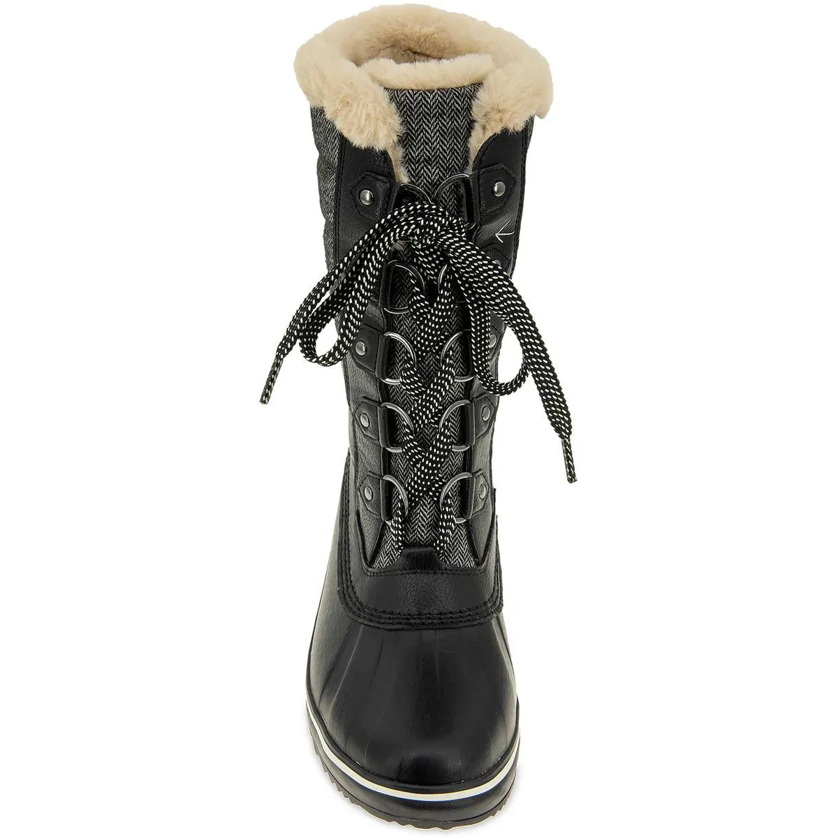 JBU by Jambu Womens Siberia Faux Leather Faux Fur Winter & Snow Boots