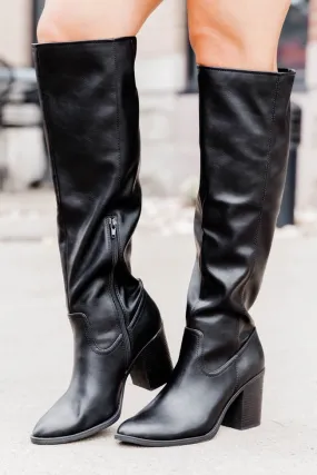 Kinsley Black Tall Boots FINAL SALE