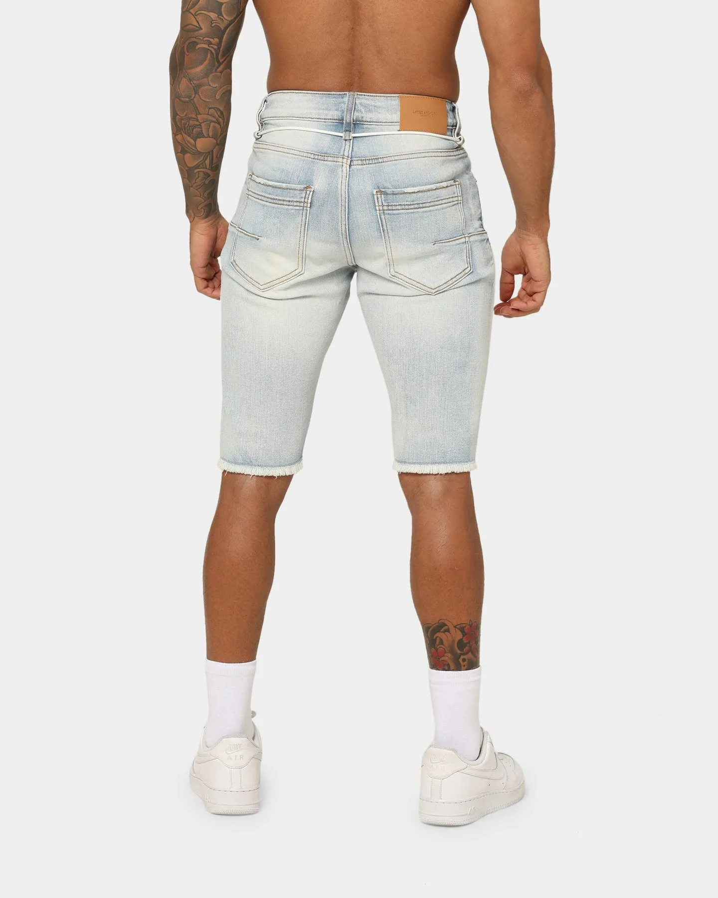 Lifted Anchors "Aphex" Puff Print Shorts Light Blue