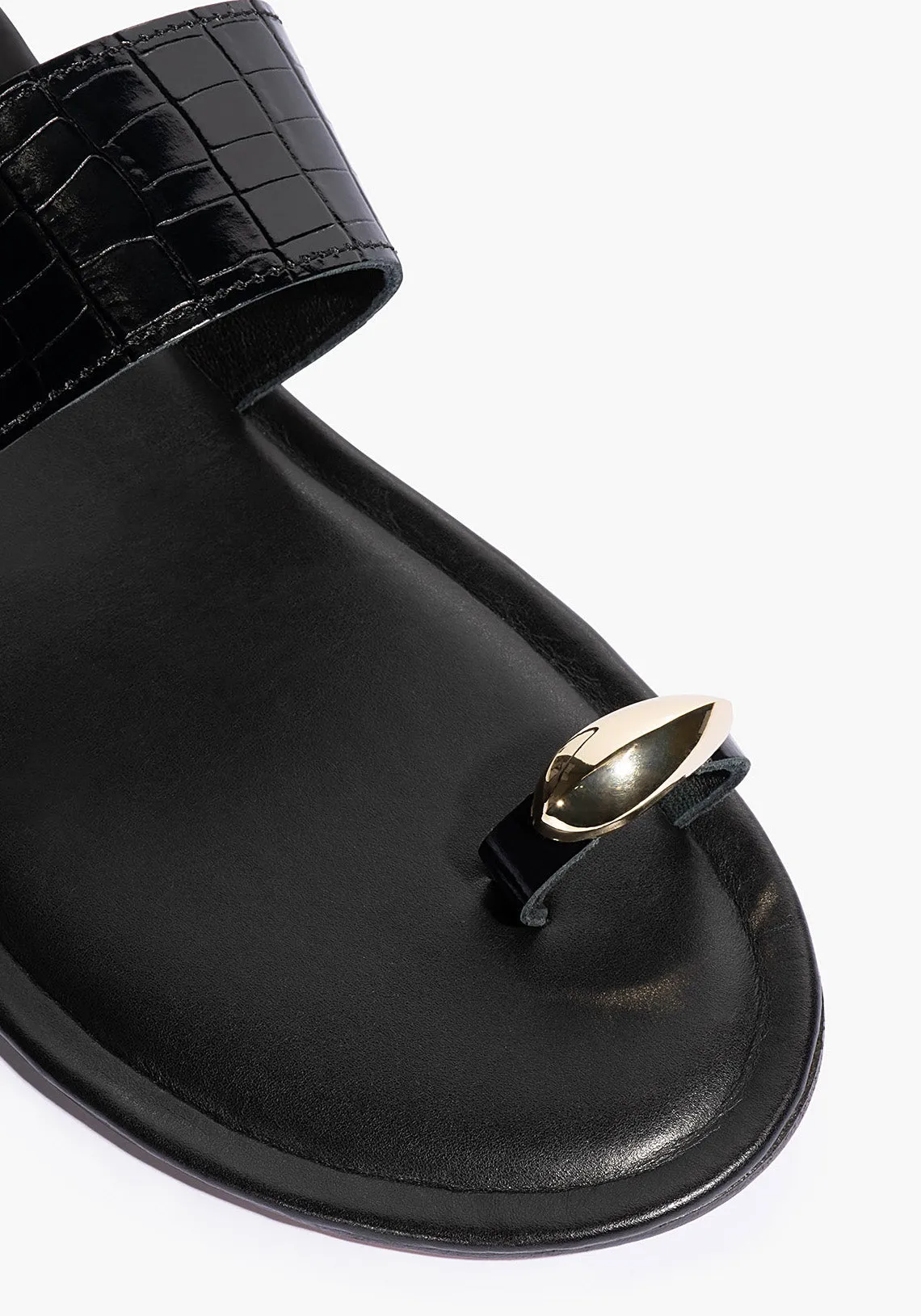 MONICA SANDAL BLACK/GOLD