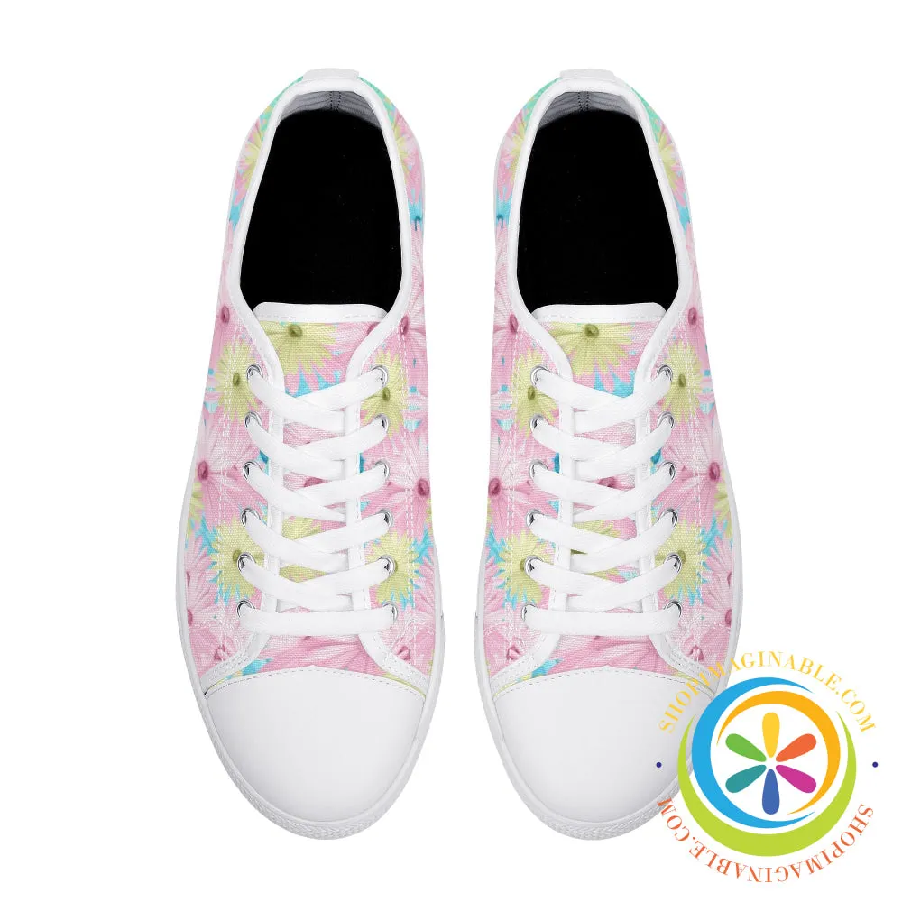 Mystical Daisy Ladies Low Top Canvas Shoes