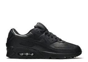 Nike Air Max 90 Leather ‘Triple Black’ Unfading Sneaker