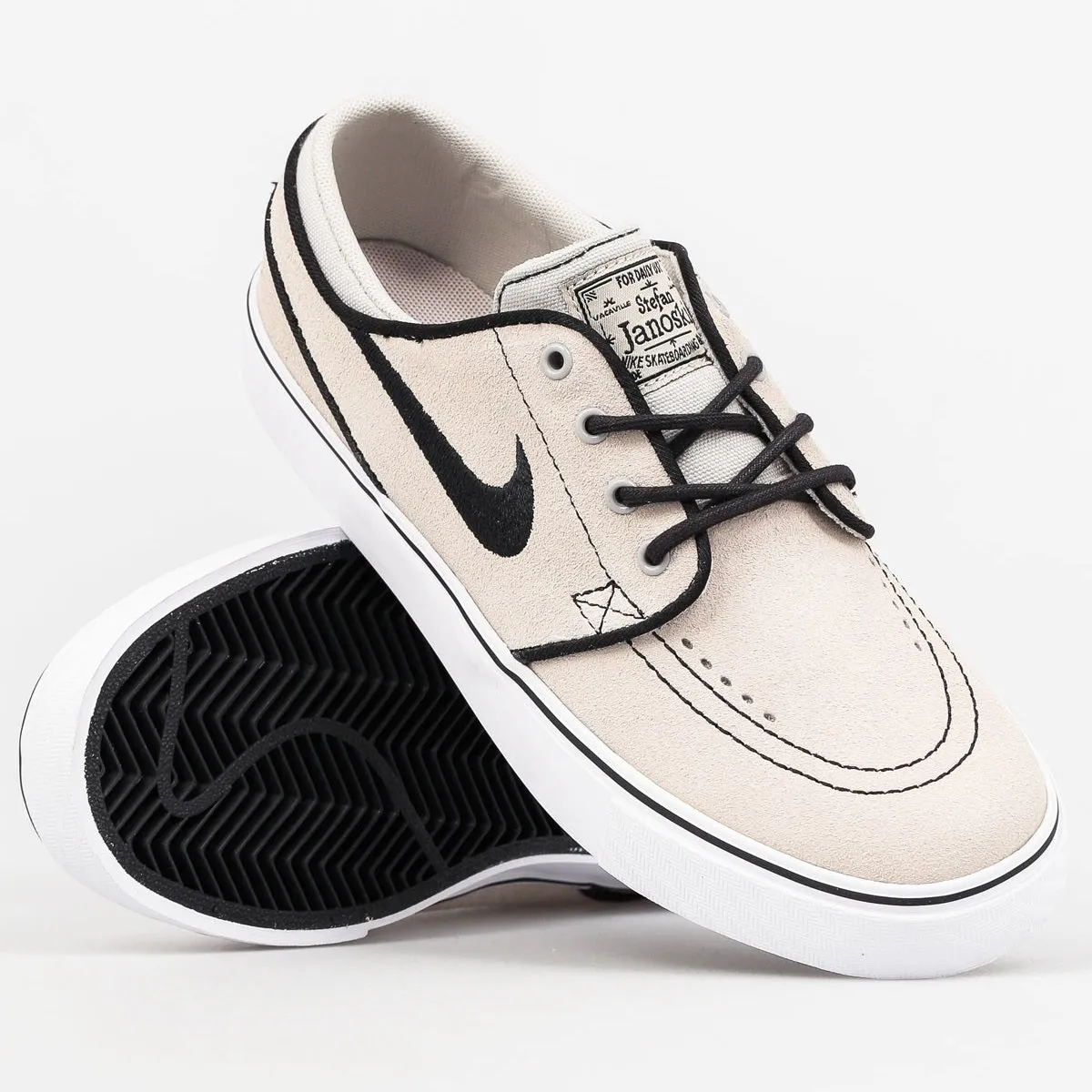 Nike Shoes SB Stefan Janoski (GS) Youth - Pale Grey/Black White