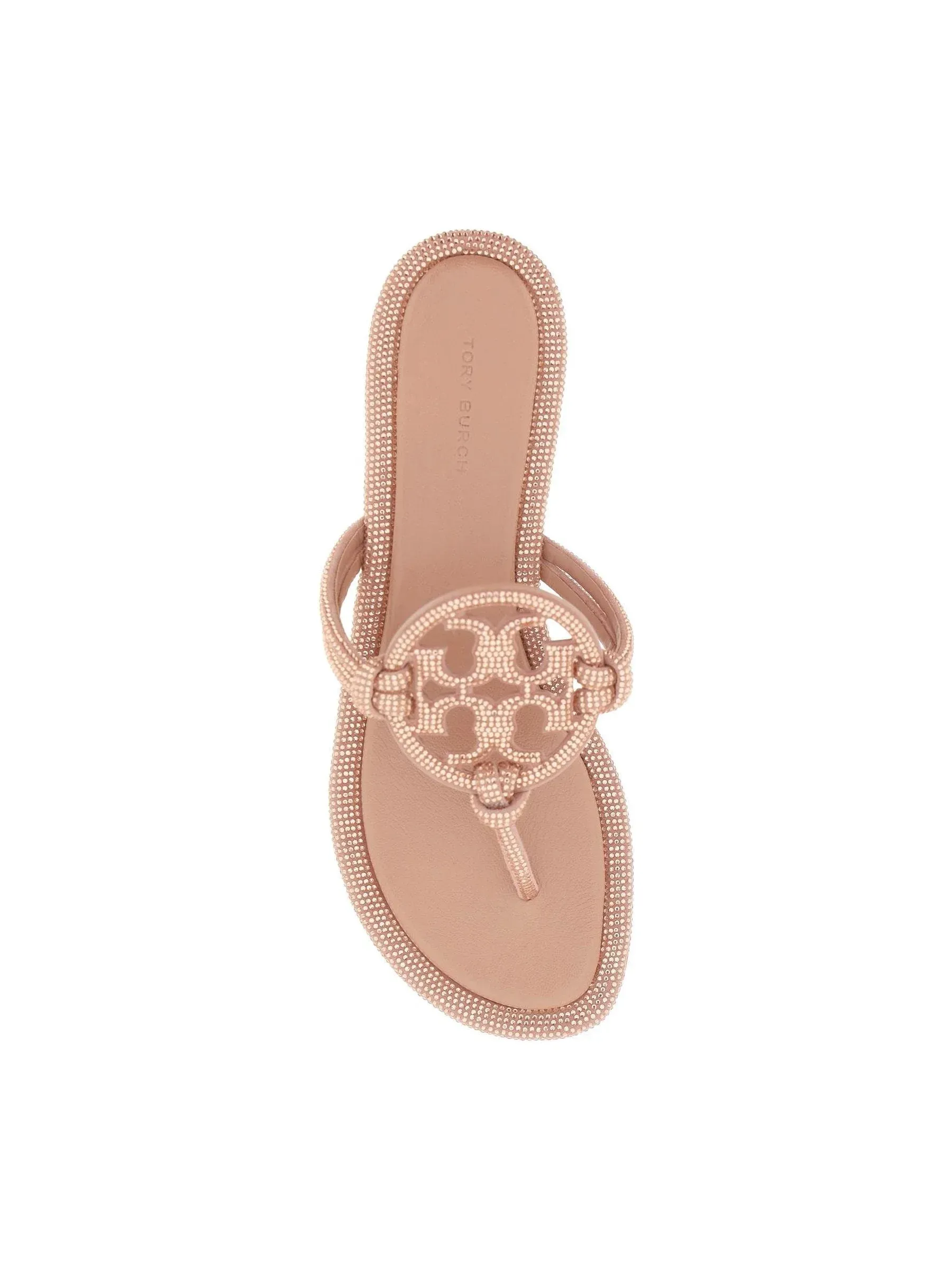 Pavé Embellished Leather Sandals