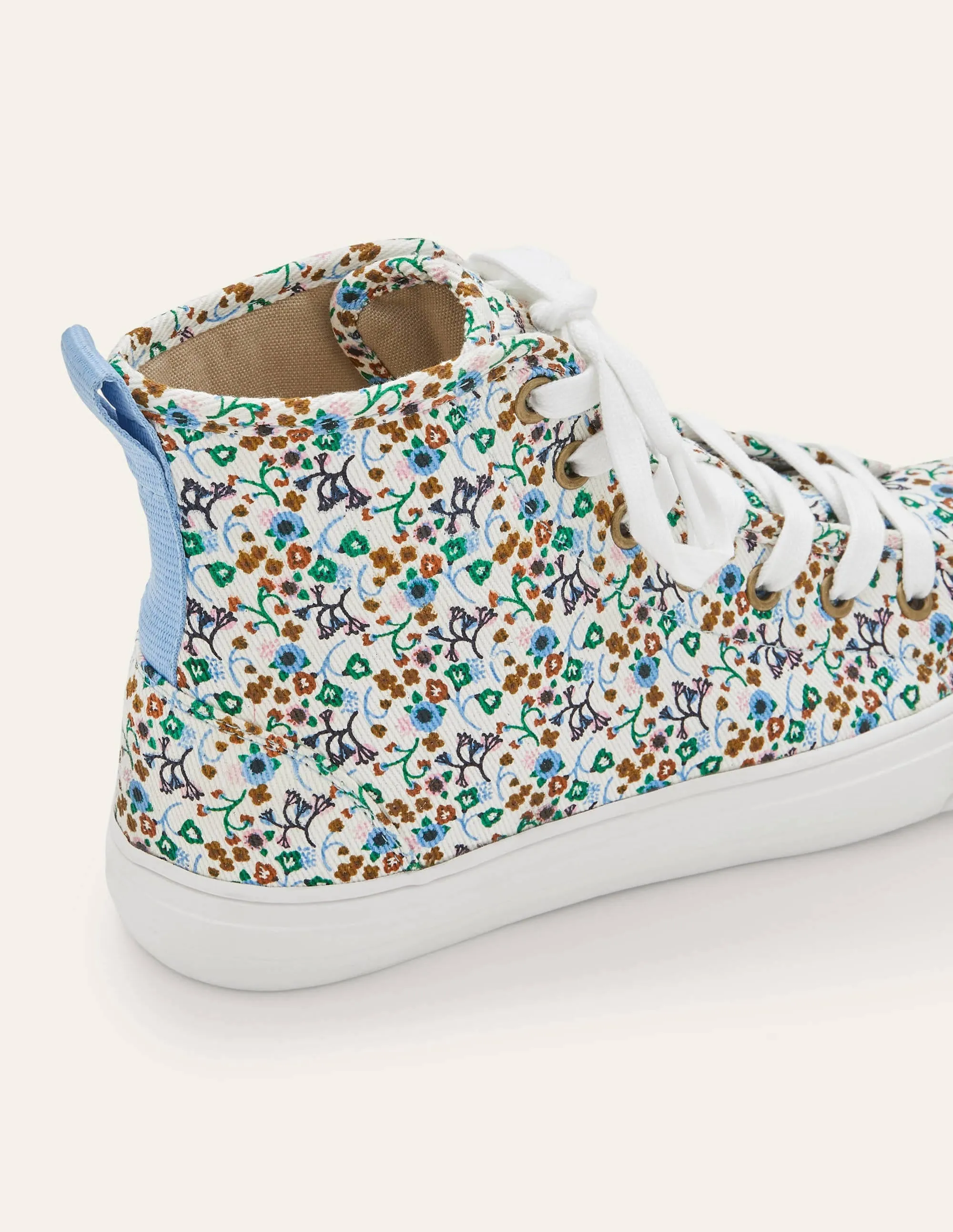 Philippa Trainers-Ivory, Floral Print