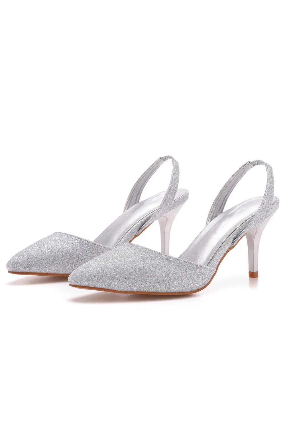 Simple Elegant Pointed Toe Stiletto Slingback High Heels