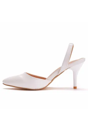 Simple Elegant Pointed Toe Stiletto Slingback High Heels