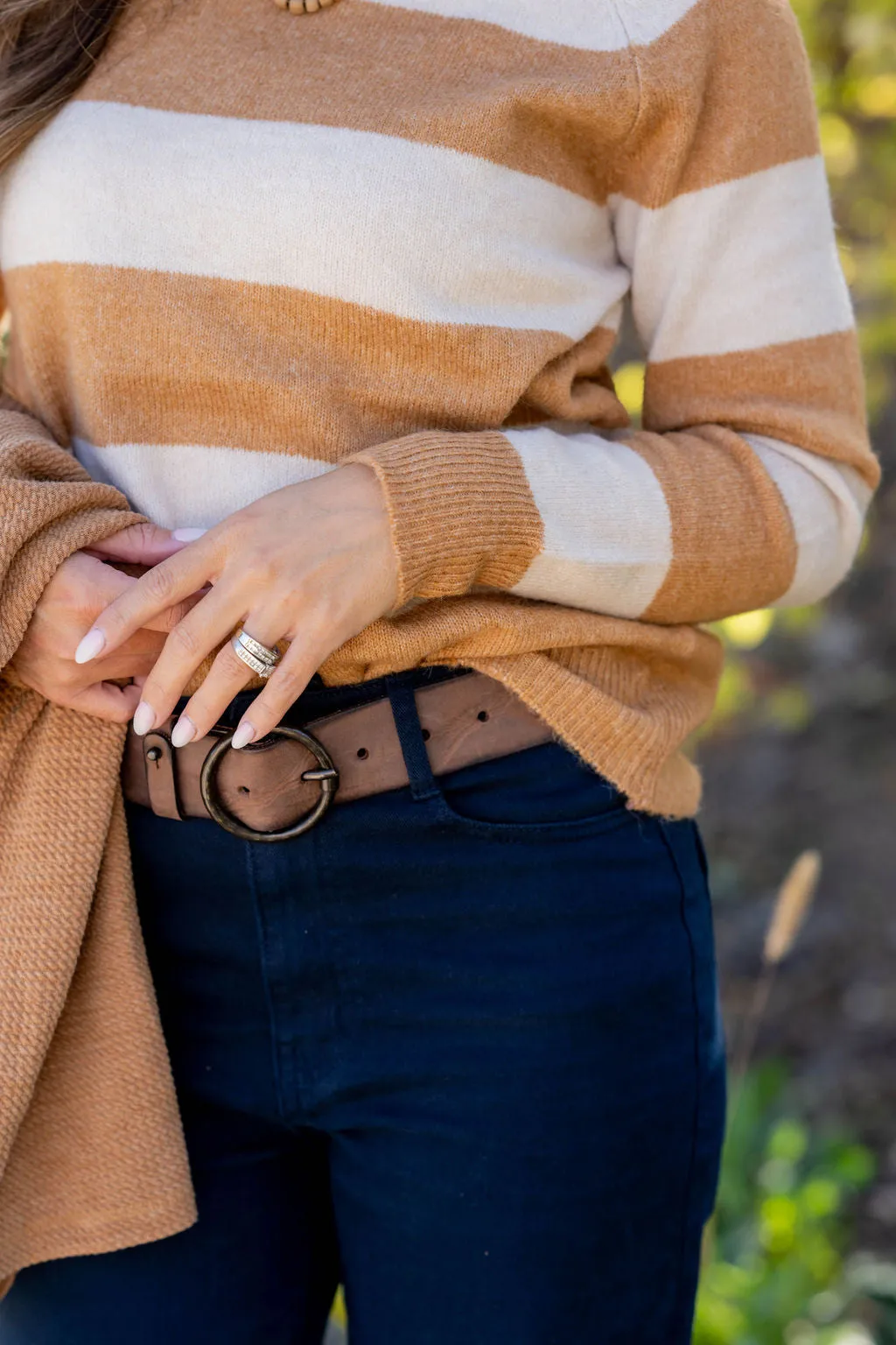 Simple Thick Striped Sweater