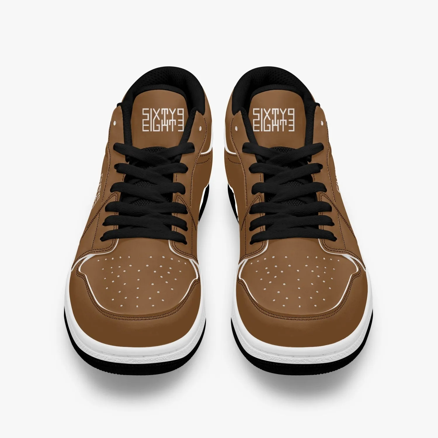 Sixty Eight 93 Logo White Chocolate Brown SENTLT1 Shoes