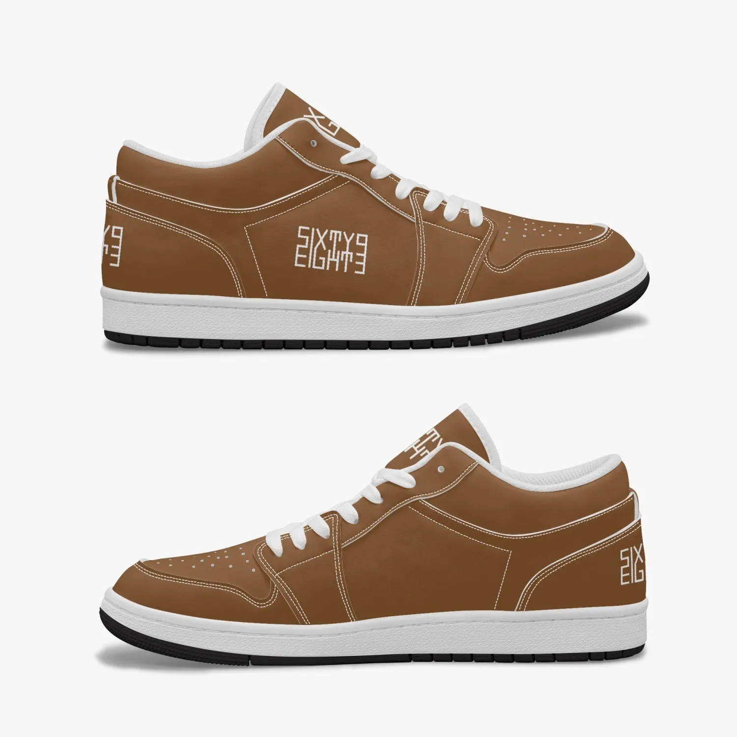 Sixty Eight 93 Logo White Chocolate Brown SENTLT1 Shoes