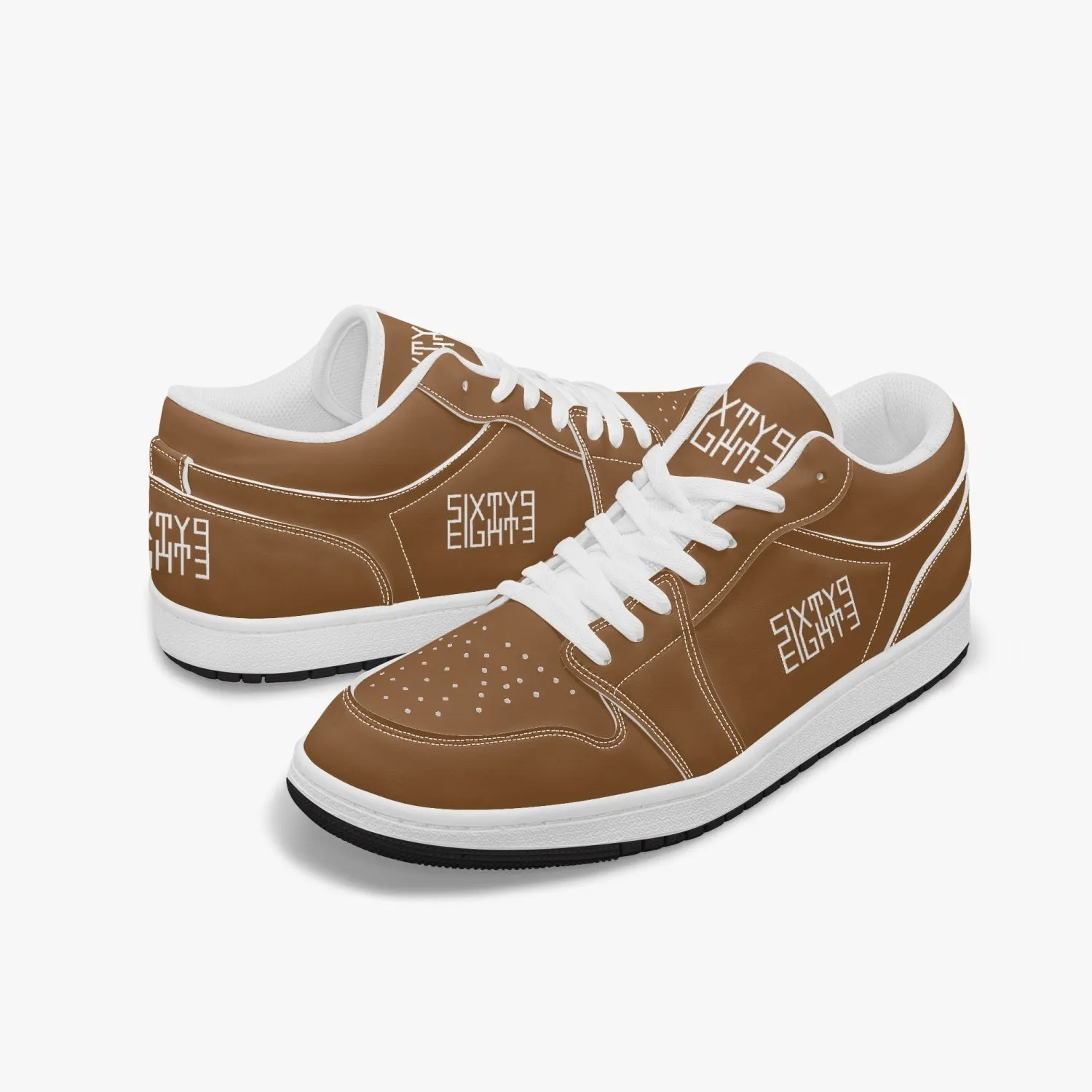 Sixty Eight 93 Logo White Chocolate Brown SENTLT1 Shoes