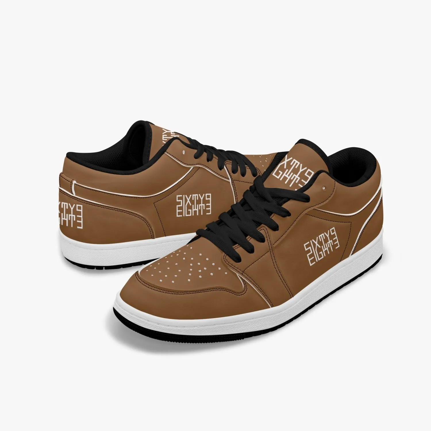 Sixty Eight 93 Logo White Chocolate Brown SENTLT1 Shoes