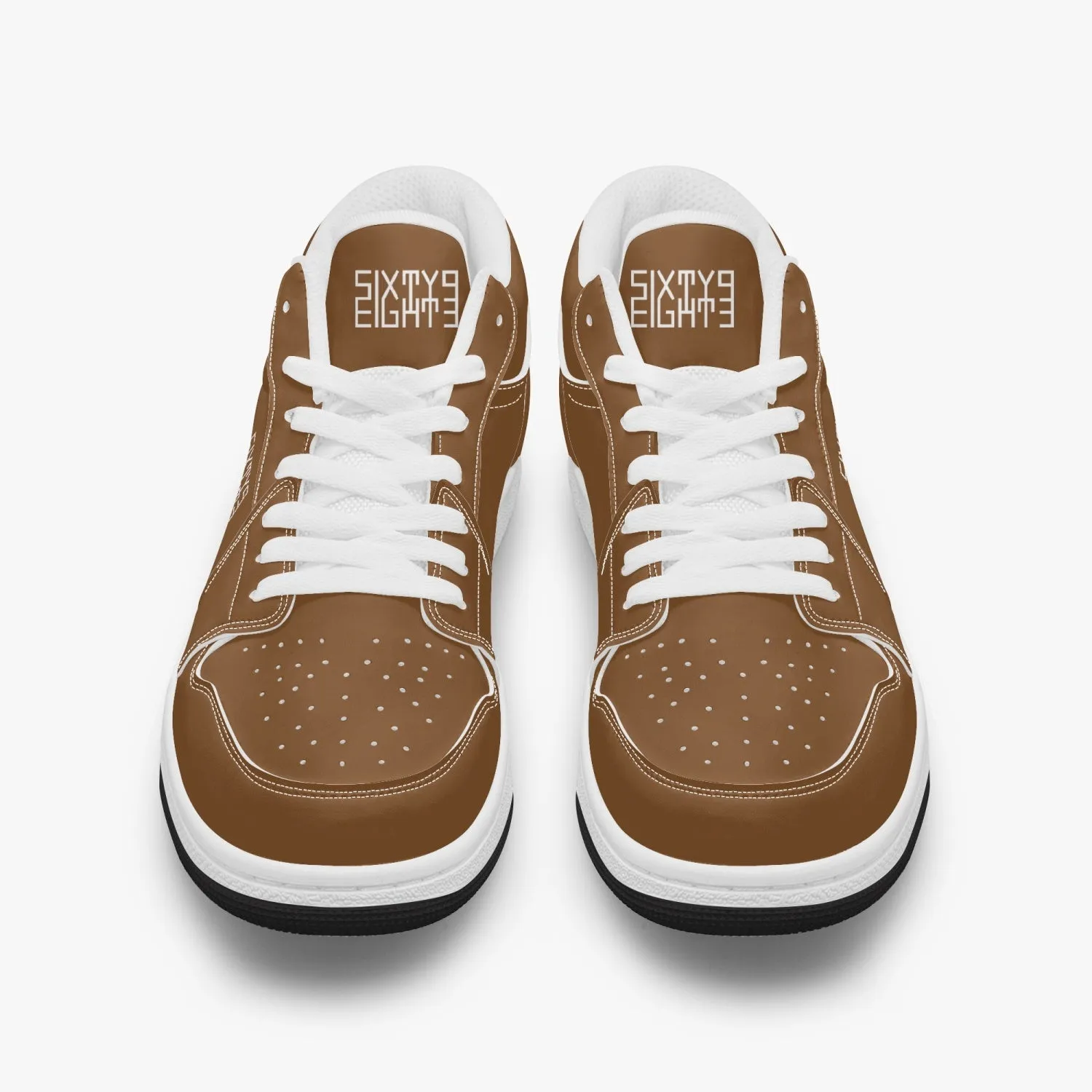 Sixty Eight 93 Logo White Chocolate Brown SENTLT1 Shoes