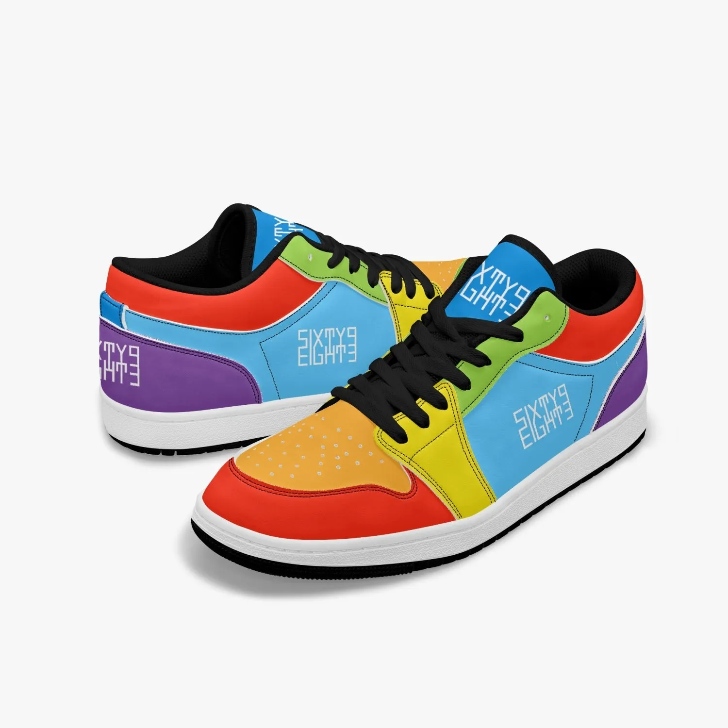 Sixty Eight 93 Logo White ROYGBIV SENTLT1 Shoes