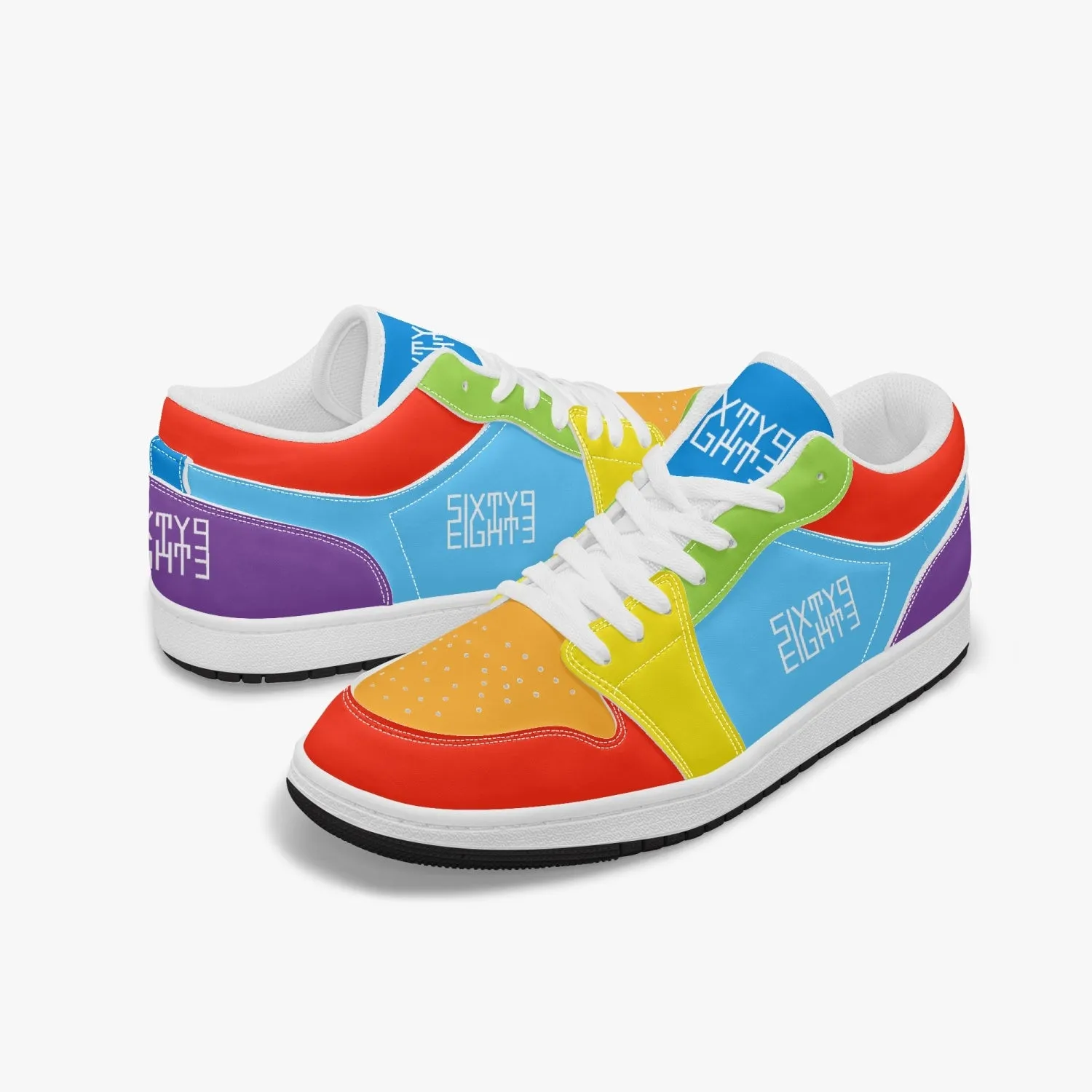 Sixty Eight 93 Logo White ROYGBIV SENTLT1 Shoes