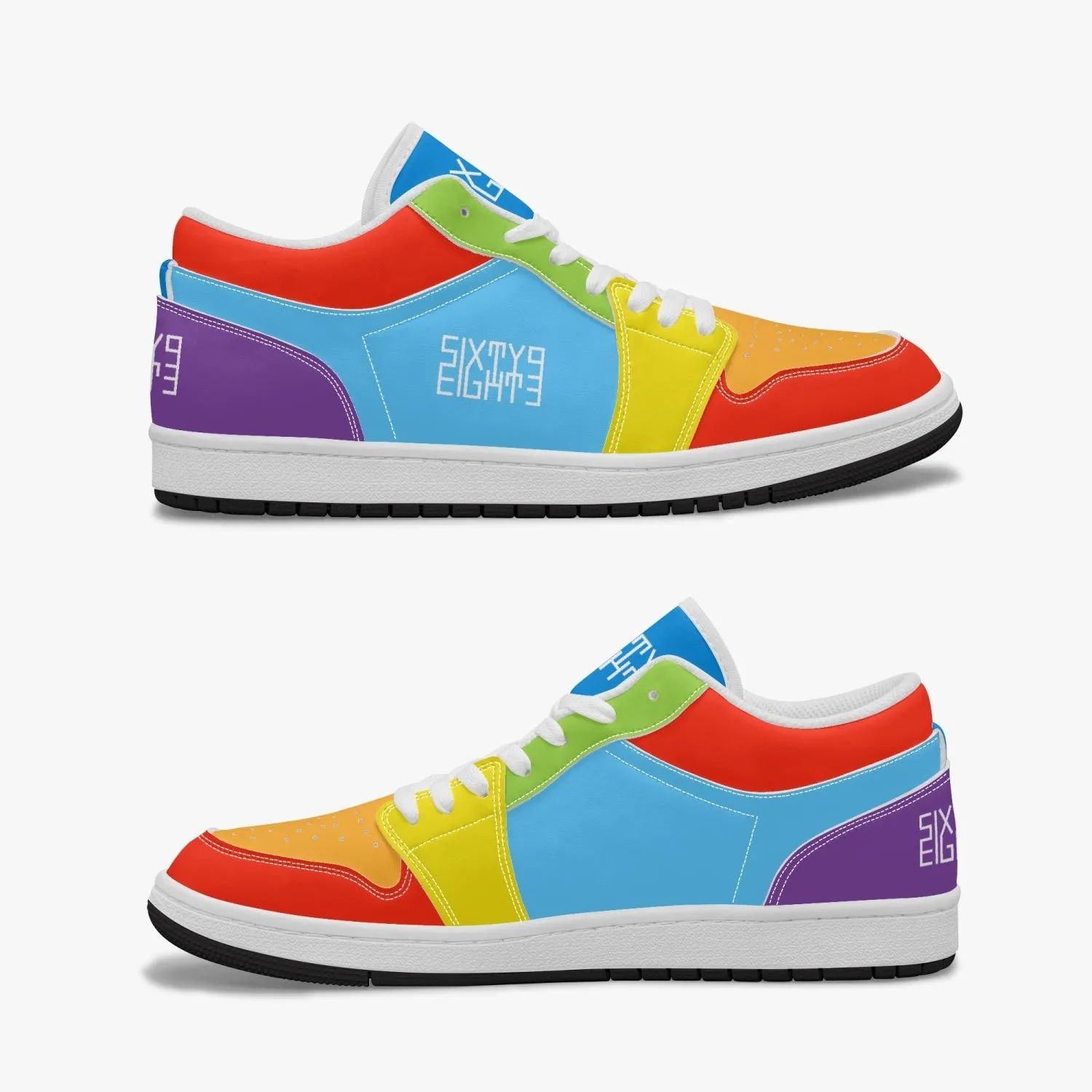 Sixty Eight 93 Logo White ROYGBIV SENTLT1 Shoes