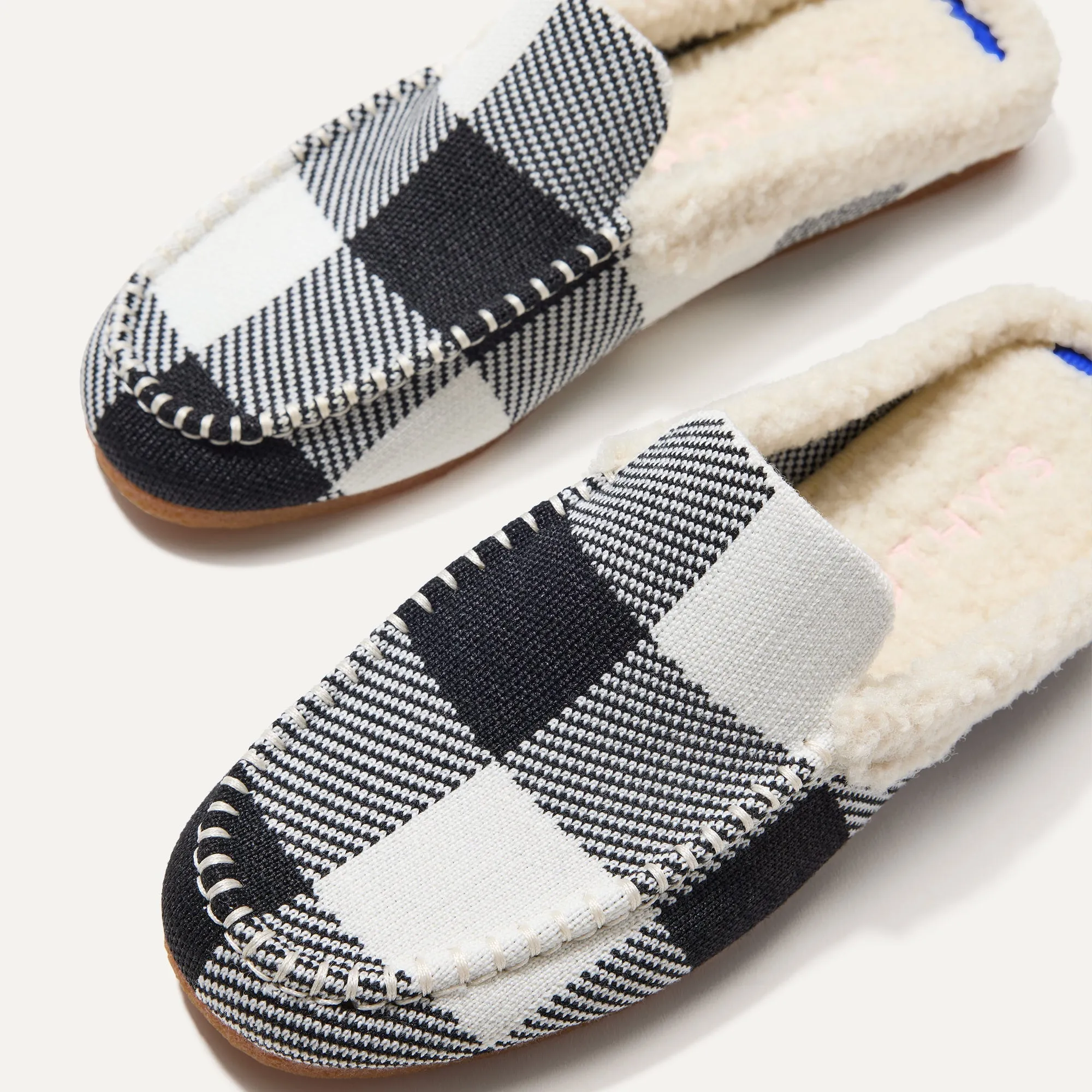 The Scuff Slipper - Black Buffalo Check