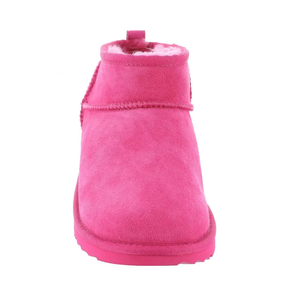 UGG Unisex-Child Classic Ultra Mini Boot, Berry Little Kid