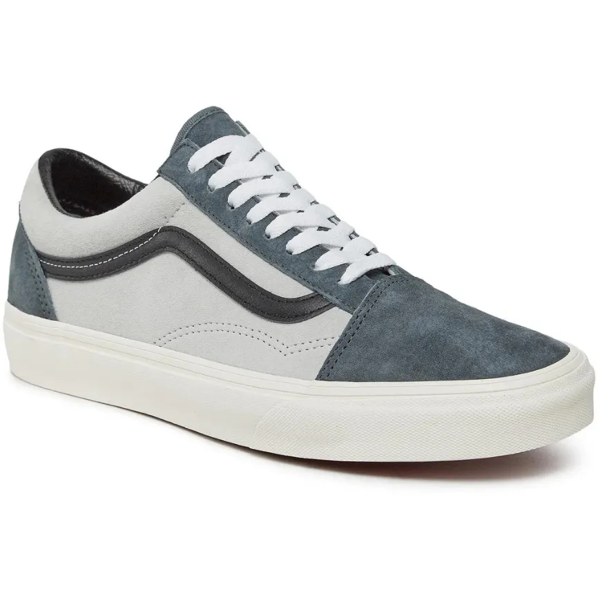 Vans Men's Old Skool Suede Shoes - Green / Grey